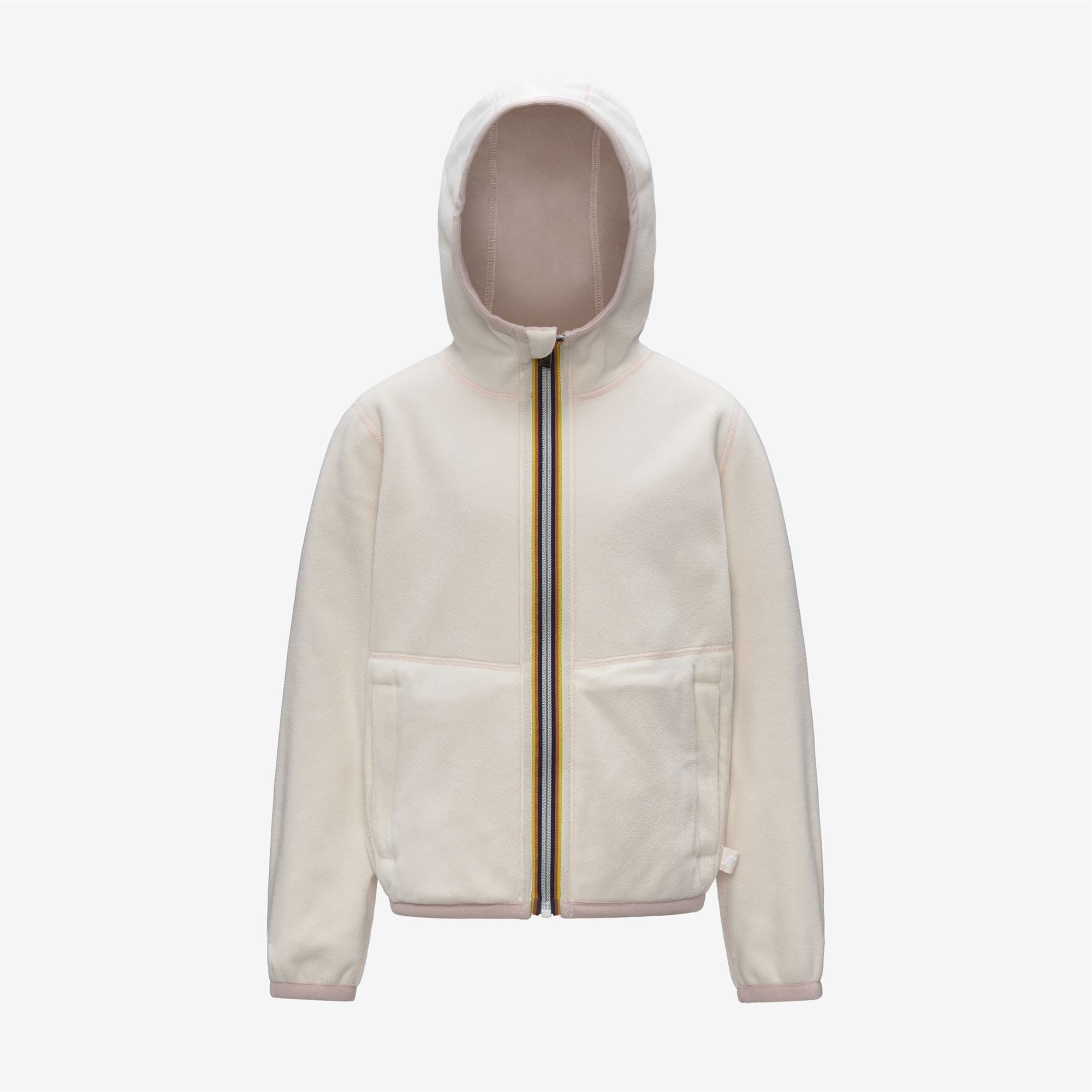 P. LILY VELOUR POLAR REVERSIBLE - Fleece - Jacket - Girl - ROSE HUSHED-WHITE GARDENIA