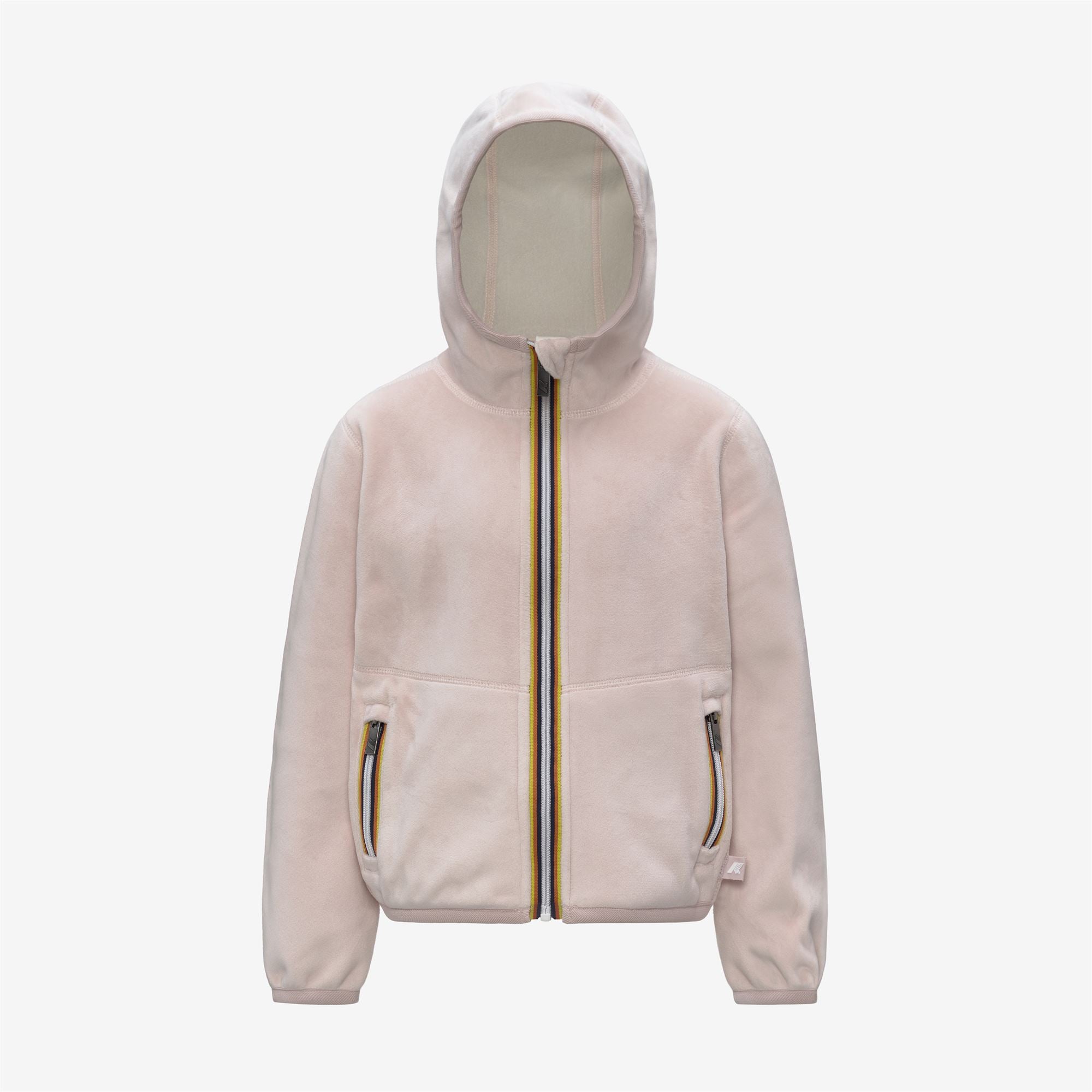 P. LILY VELOUR POLAR REVERSIBLE - Fleece - Jacket - Girl - ROSE HUSHED-WHITE GARDENIA