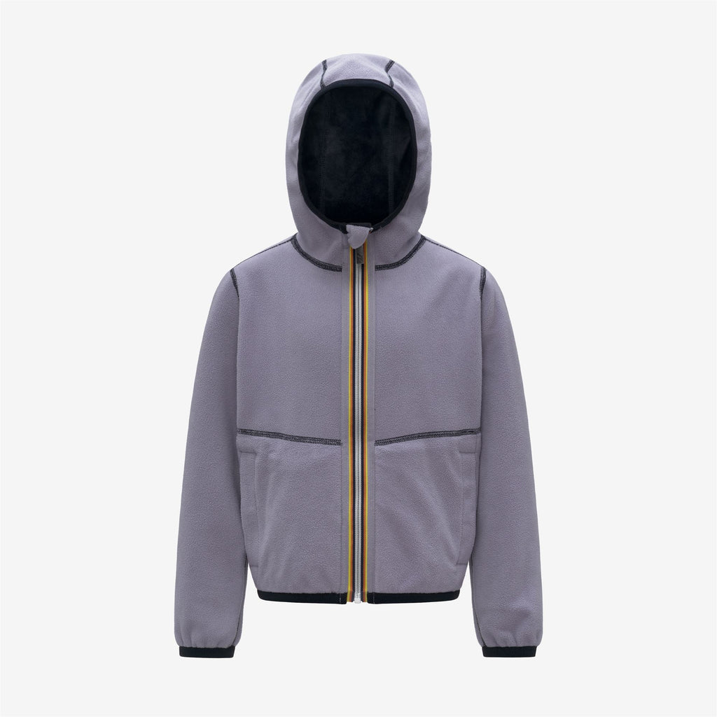P. LILY VELOUR POLAR REVERSIBLE - Fleece - Jacket - Girl - BLUE DEPTH-VIOLET LAVENDER