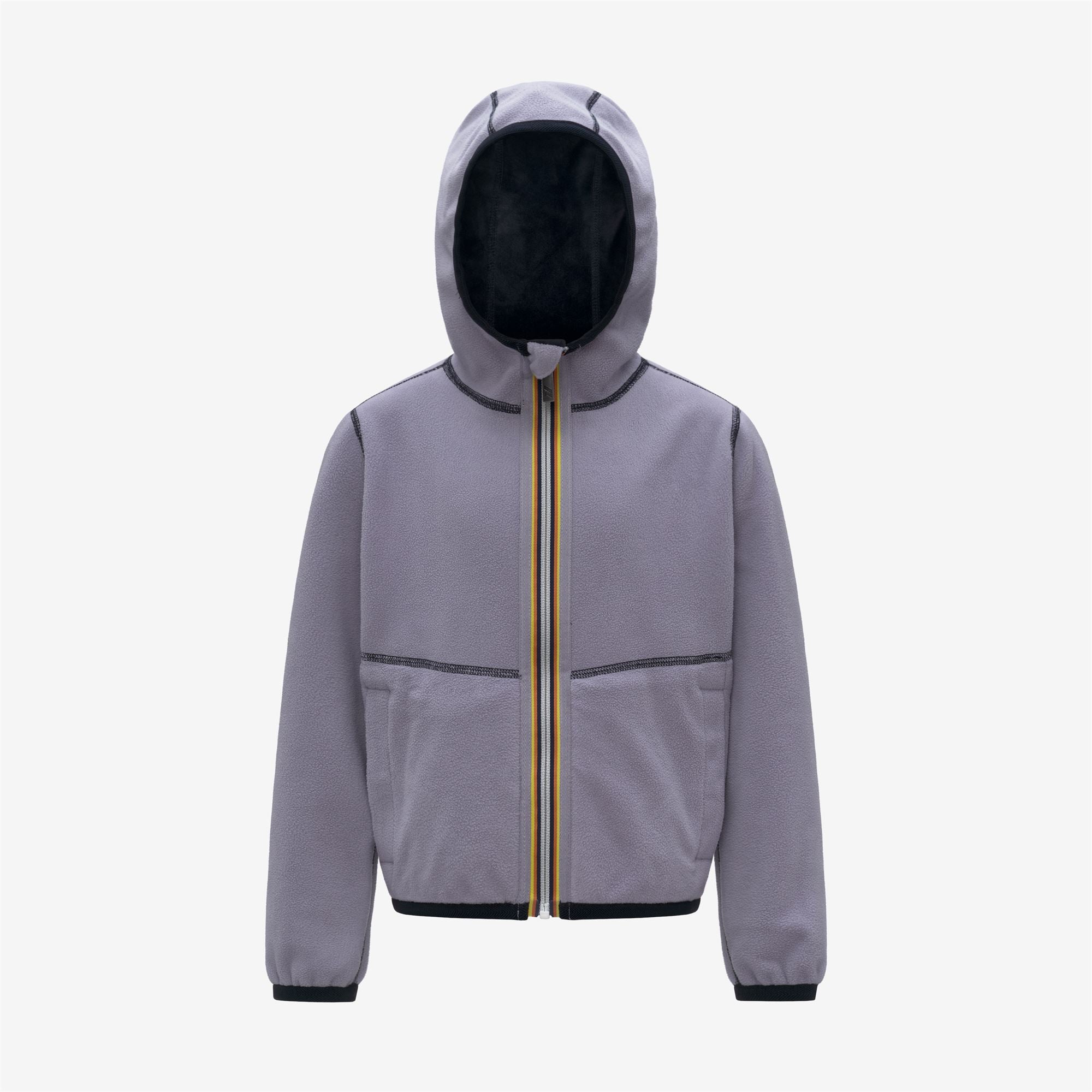 P. LILY VELOUR POLAR REVERSIBLE - Fleece - Jacket - Girl - BLUE DEPTH-VIOLET LAVENDER