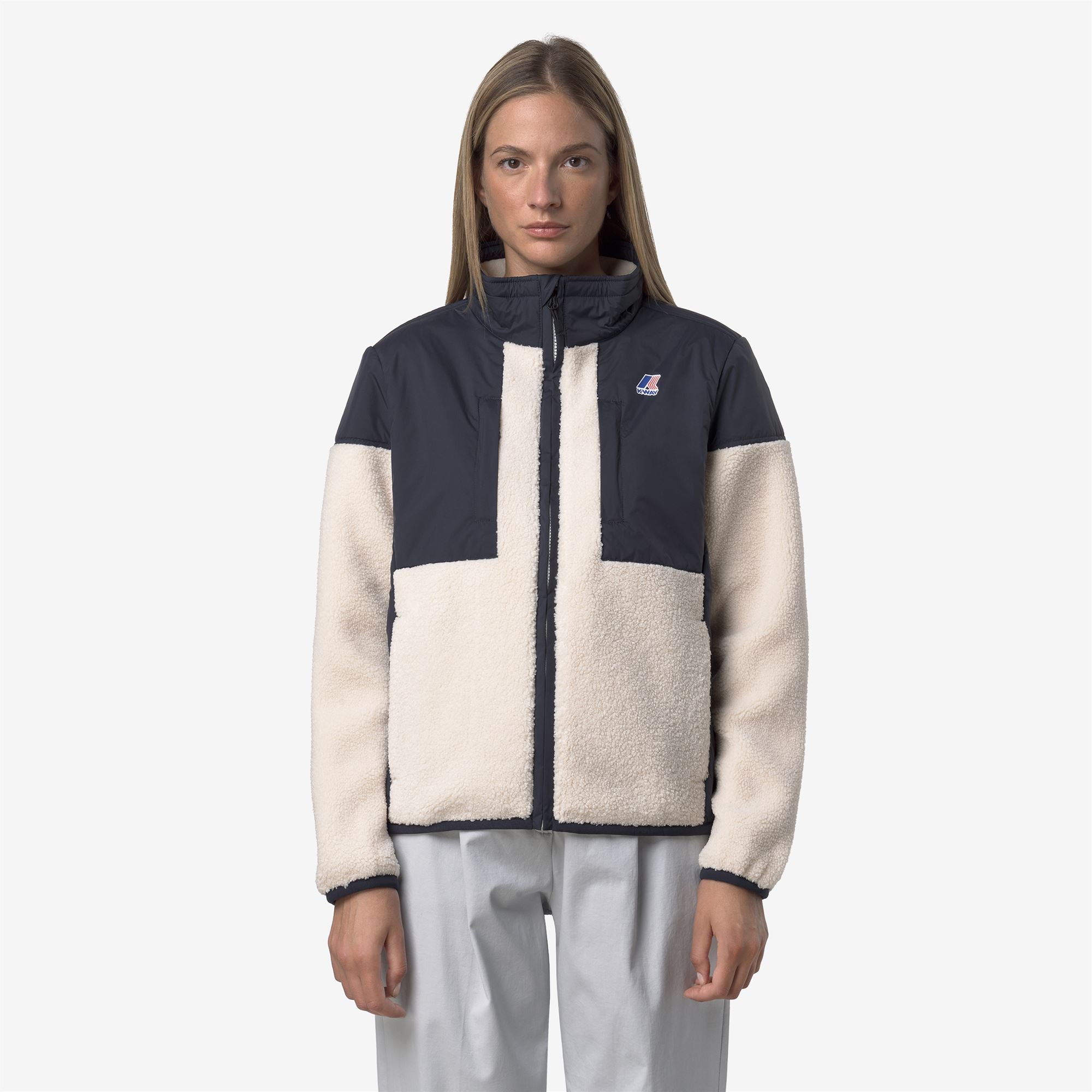SIXTE 4.0 ORSETTO - Fleece - Jacket - Unisex - BLUE DEPTH-ECRU