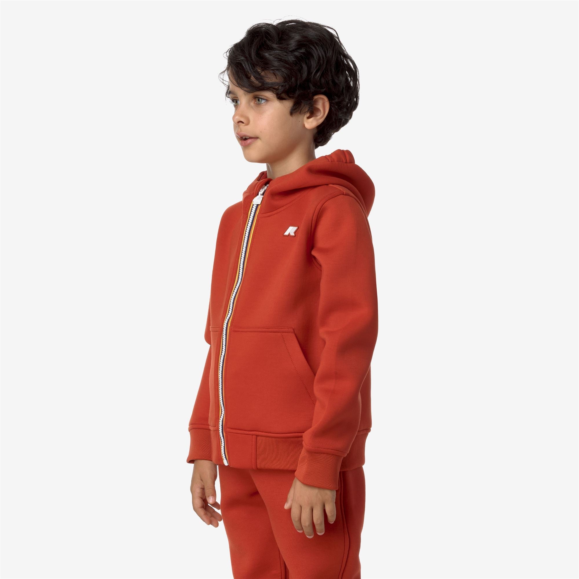 P. BERENGER SPACER - Fleece - Jacket - Boy - RED POMPEIAN