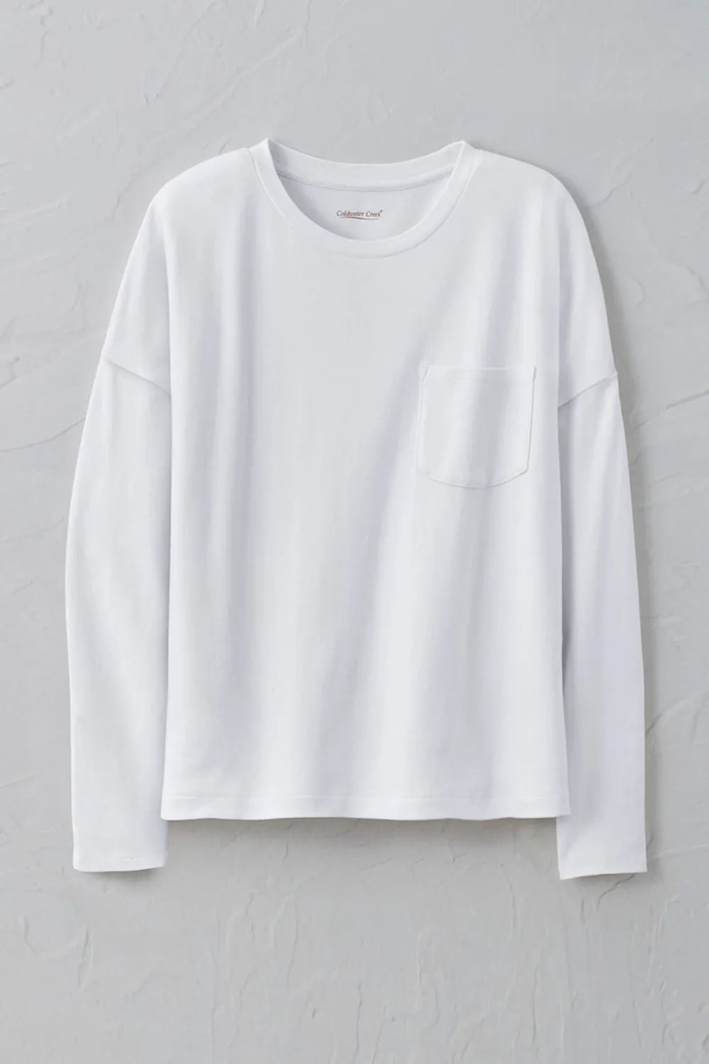 #BestCottonTM Long Sleeve Boxy Pocket Tee