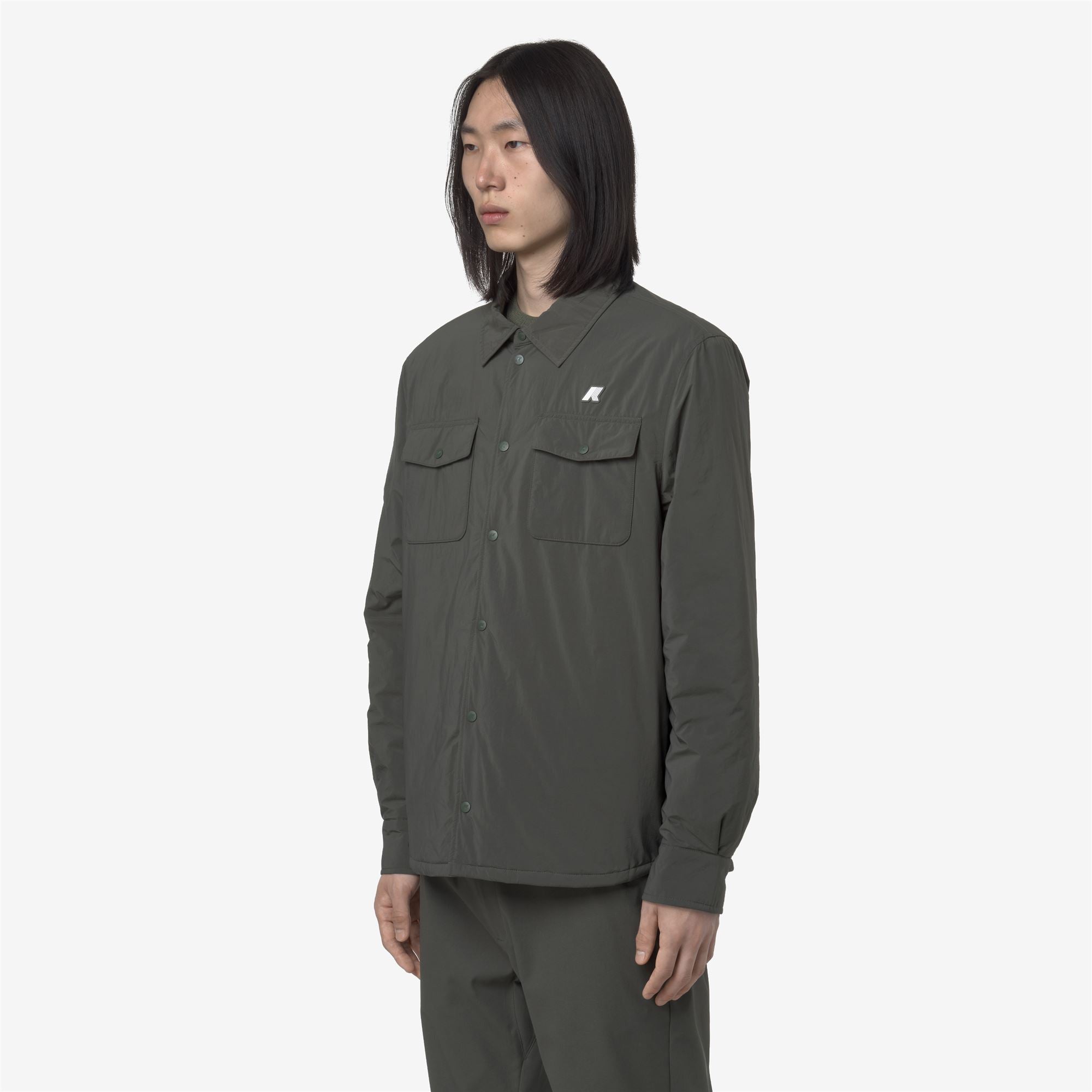 UMBERT PLAIN WARM - Jackets - Short - Man - GREEN BLACKISH