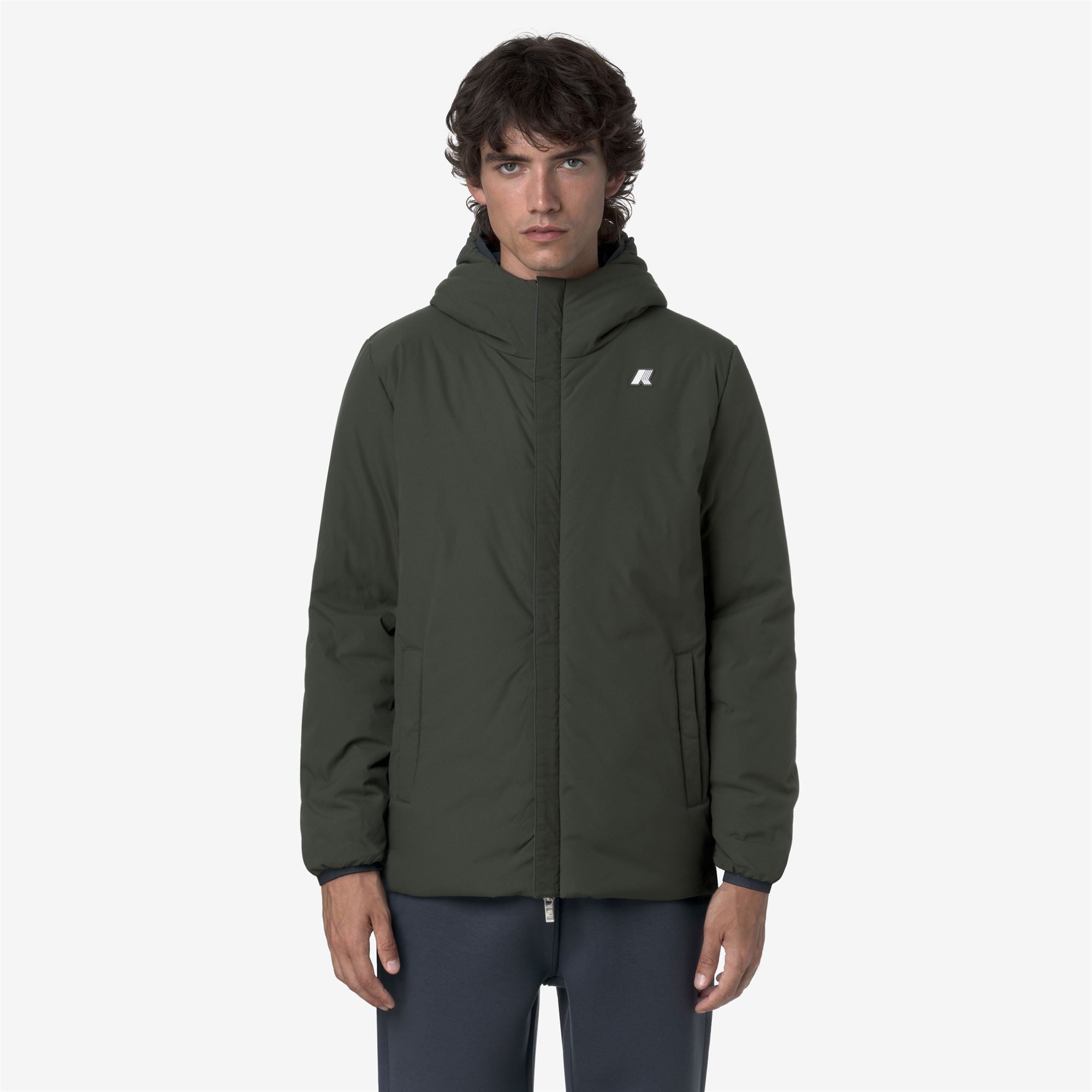JACK ST WARM REVERSIBLE - Jackets - Short - Man - BLUE AIRFORCE-GREEN BLACKISH