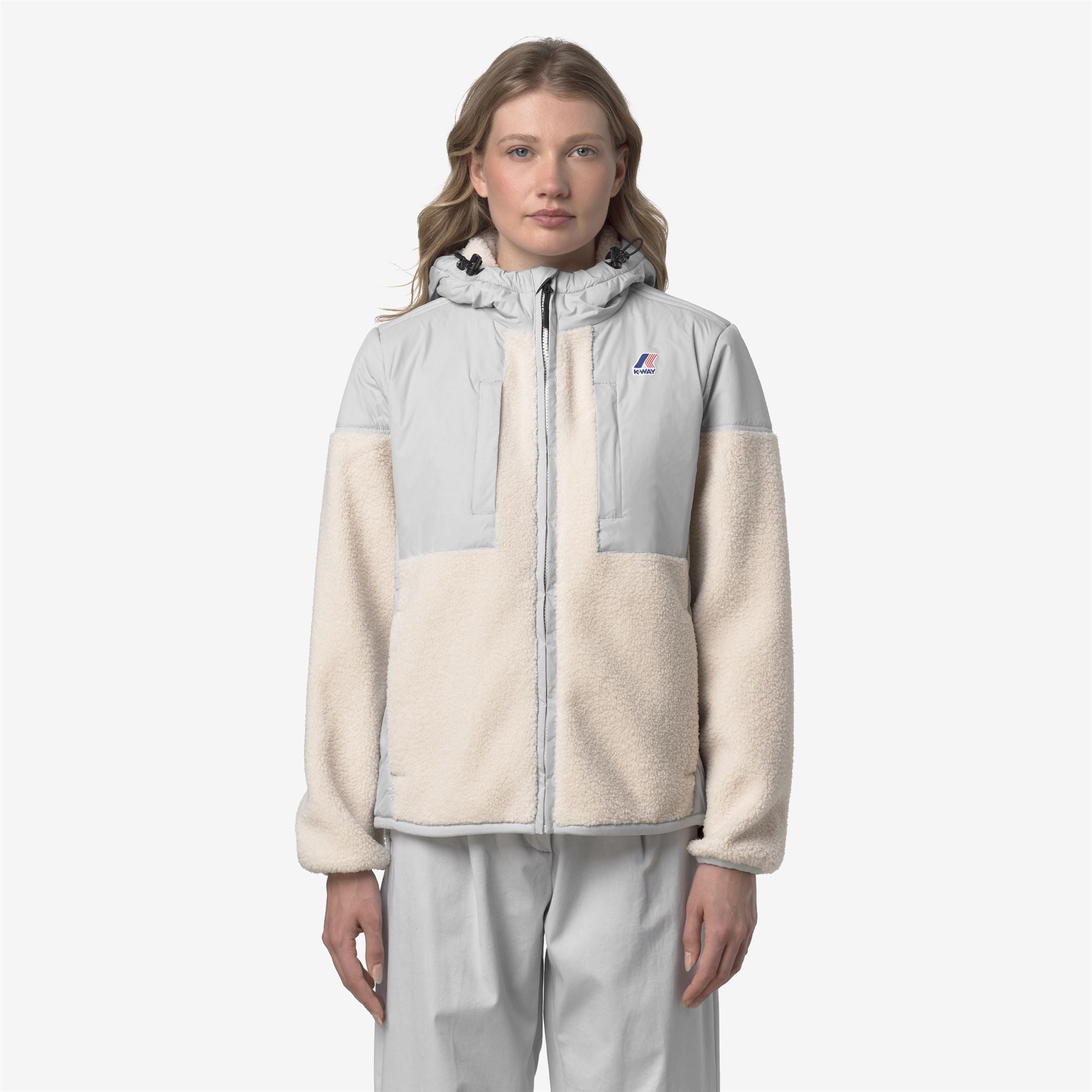 SAMSON 4.0 ORSETTO - Fleece - Hoodie Full Zip - Unisex - GREY-ECRU