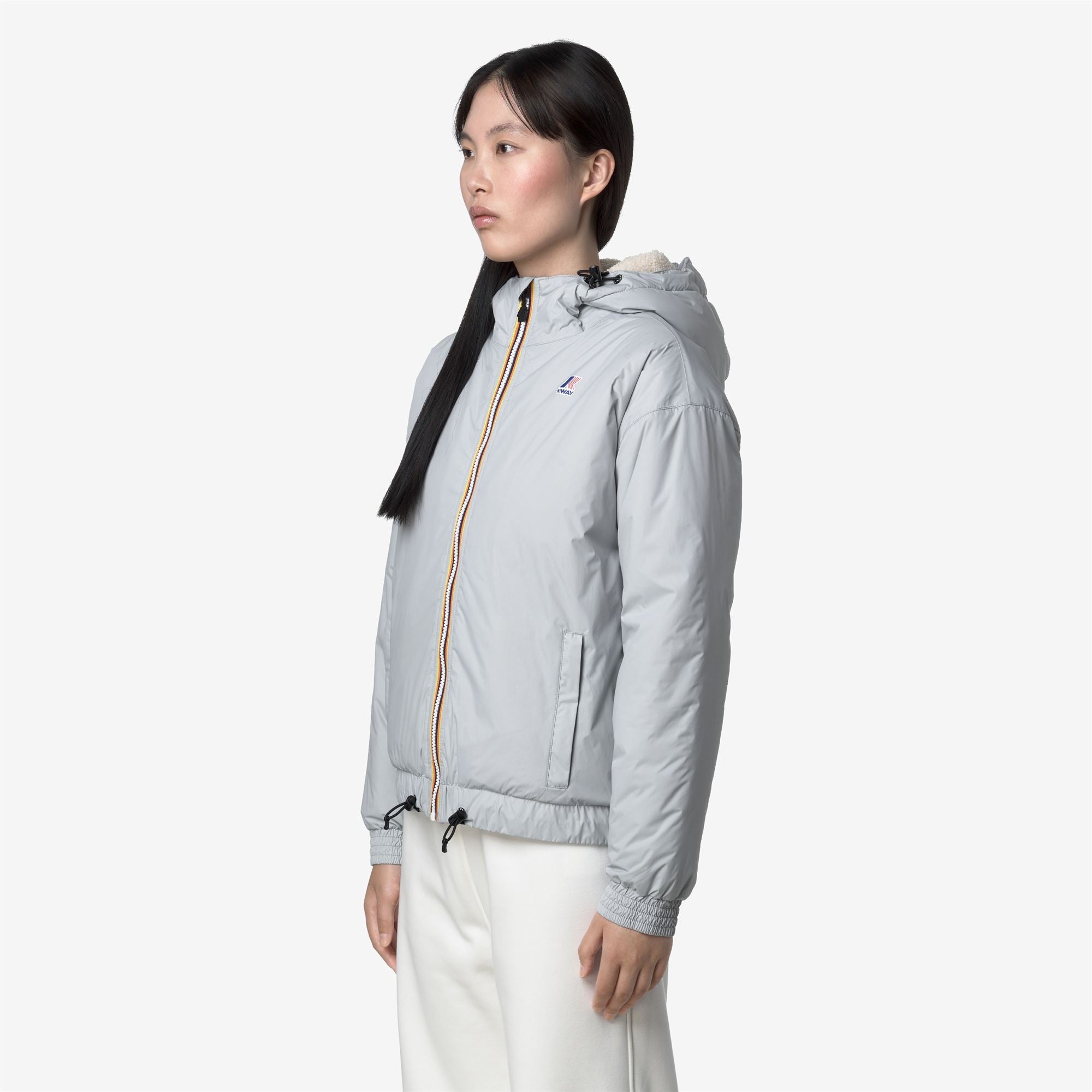 LE VRAI 4.0 ALBINE ORSETTO - Jackets - Short - Woman - GREY