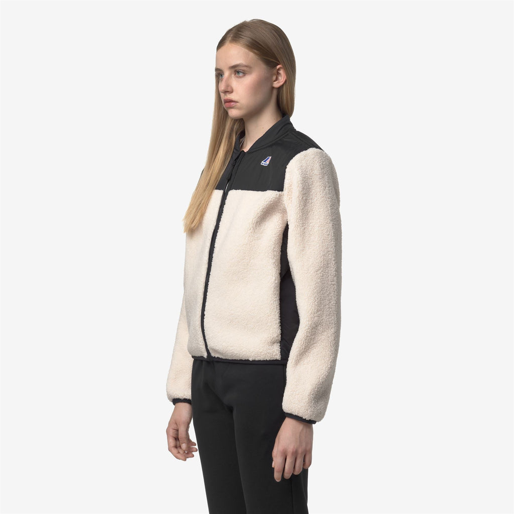 BERNARDINE 4.0 ORSETTO - Fleece - Jacket - Woman - BLACK PURE-ECRU