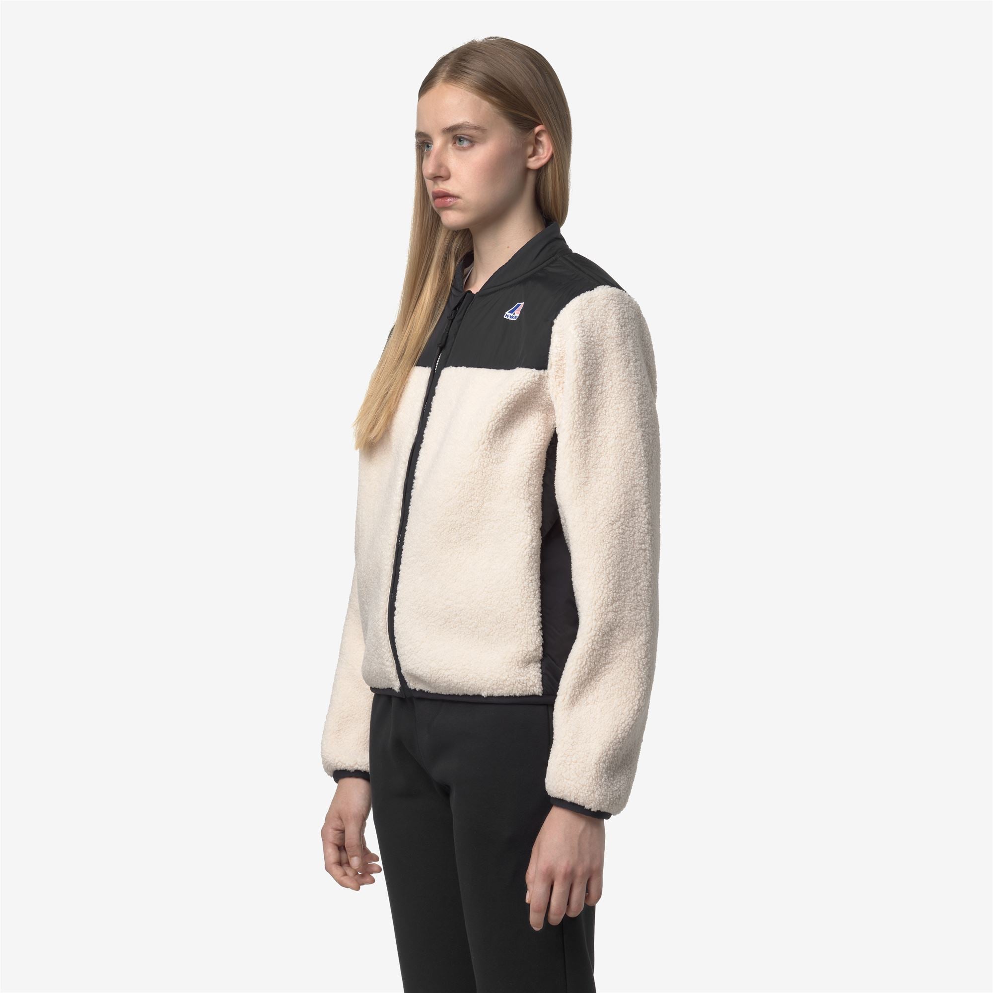 BERNARDINE 4.0 ORSETTO - Fleece - Jacket - Woman - BLACK PURE-ECRU