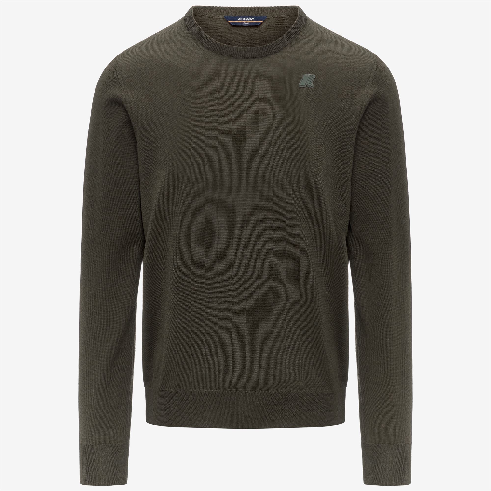 SEBASTIEN MERINO - KNITWEAR - Pull Over - Man - GREEN BLACKISH