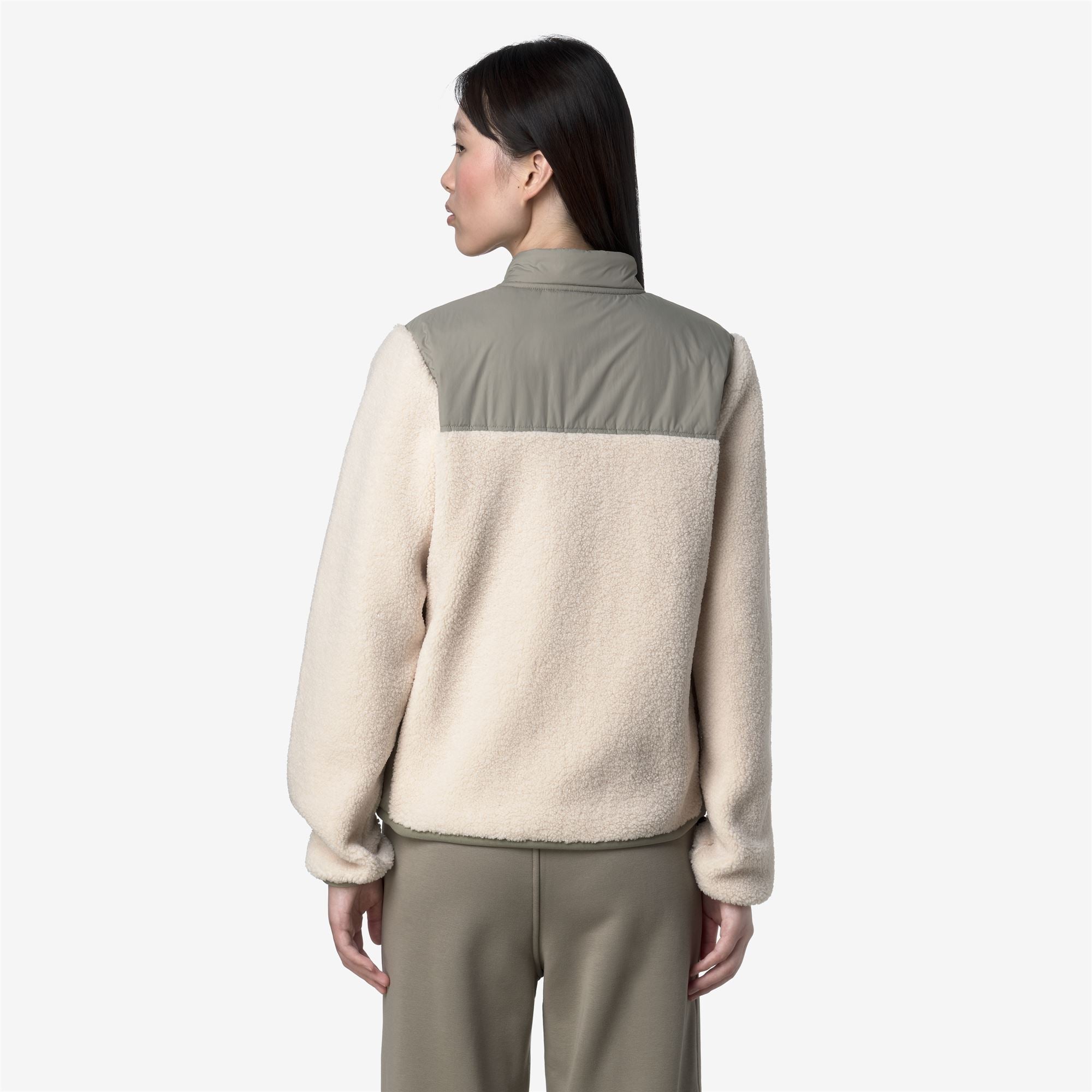 BERNARDINE 4.0 ORSETTO - Fleece - Jacket - Woman - GREEN OAK-ECRU