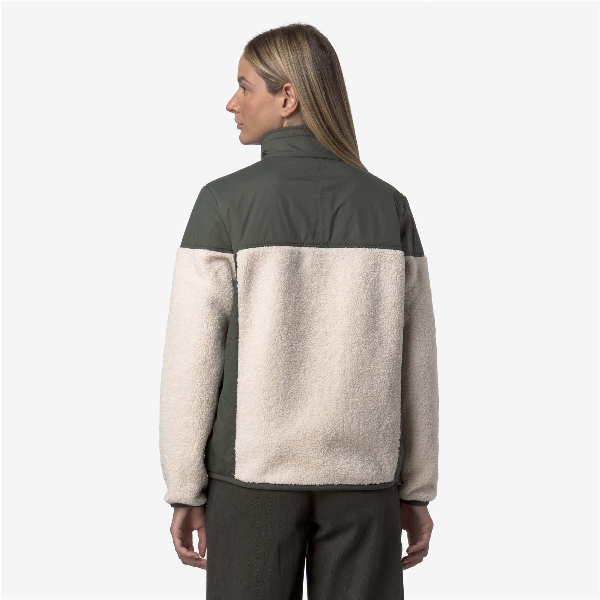 SIXTE 4.0 ORSETTO - Fleece - Jacket - Unisex - GREEN BLACKISH--ECRU