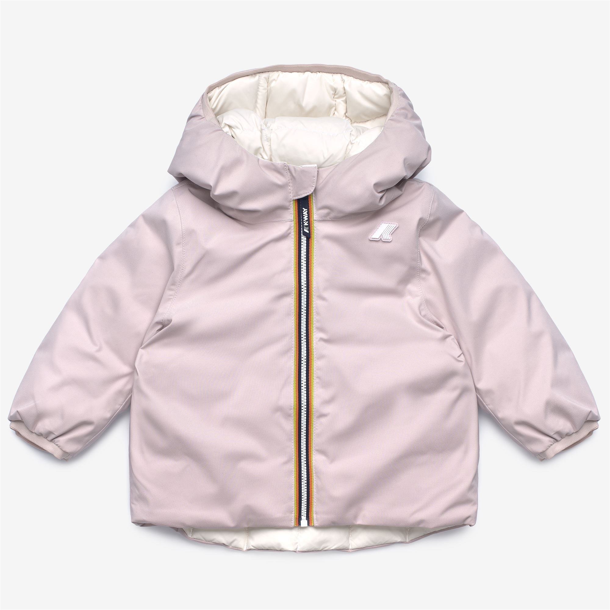 E. JACK ST THERMO REVERSIBLE - Jackets - Short - Kid unisex - ROSE HUSHED-WHITE GARDENIA