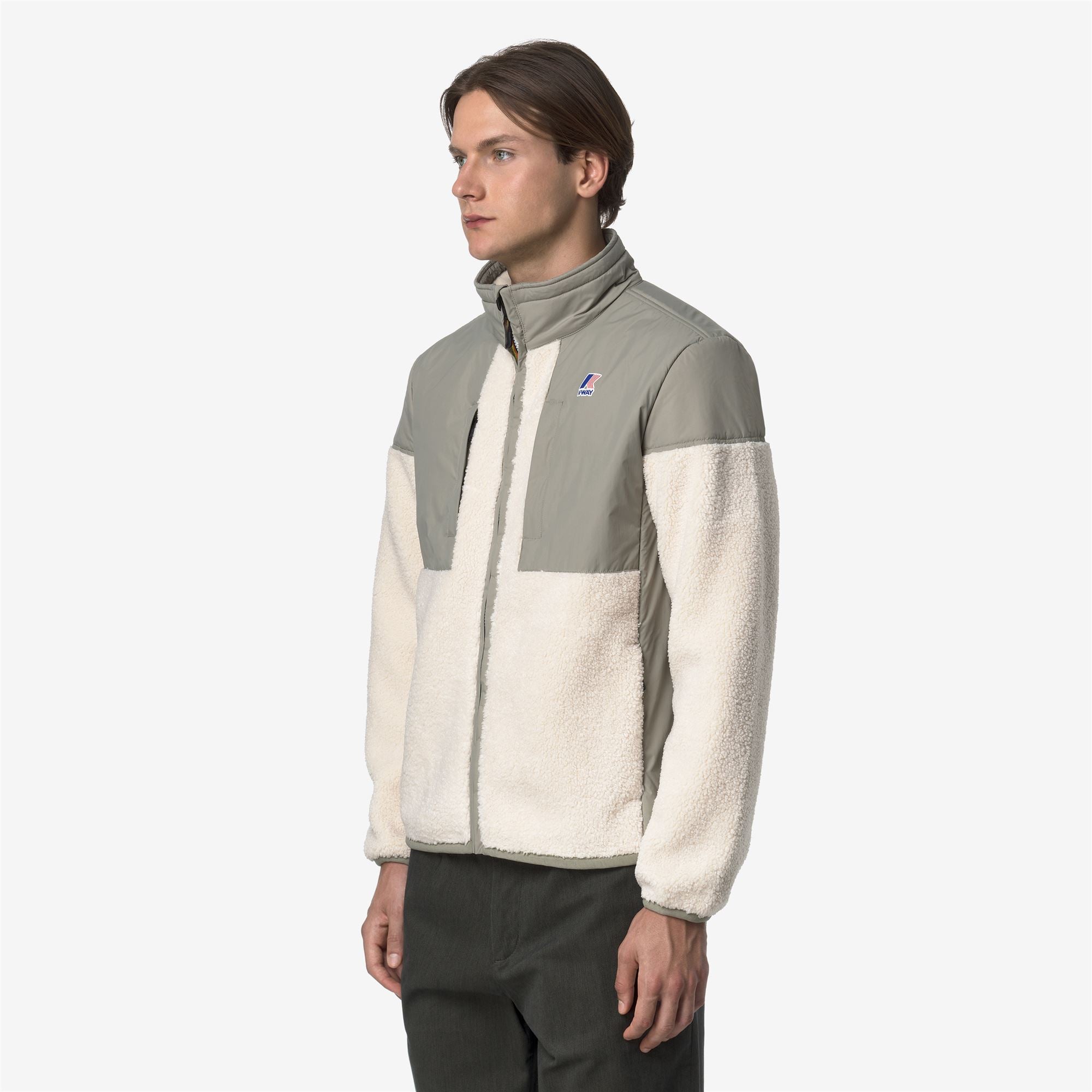SIXTE 4.0 ORSETTO - Fleece - Jacket - Unisex - GREEN OAK-ECRU