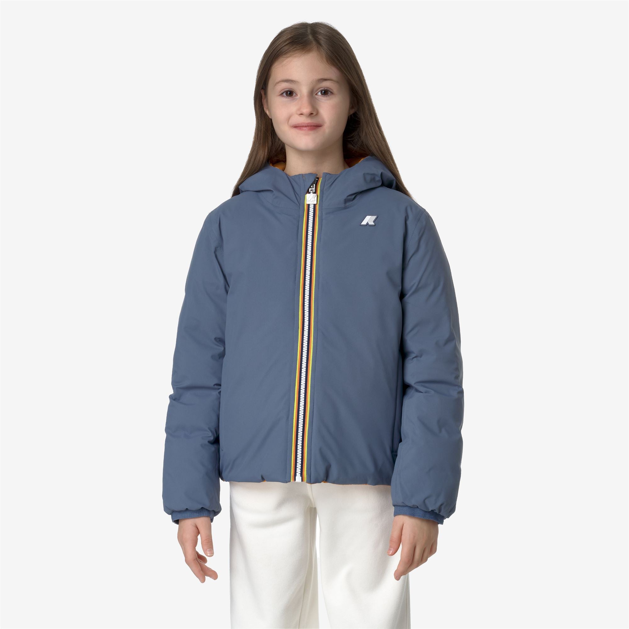 P. JACK ST THERMO REVERSIBLE - Jackets - Short - Boy - GREY BLUE AVIO-YELLOW INCA