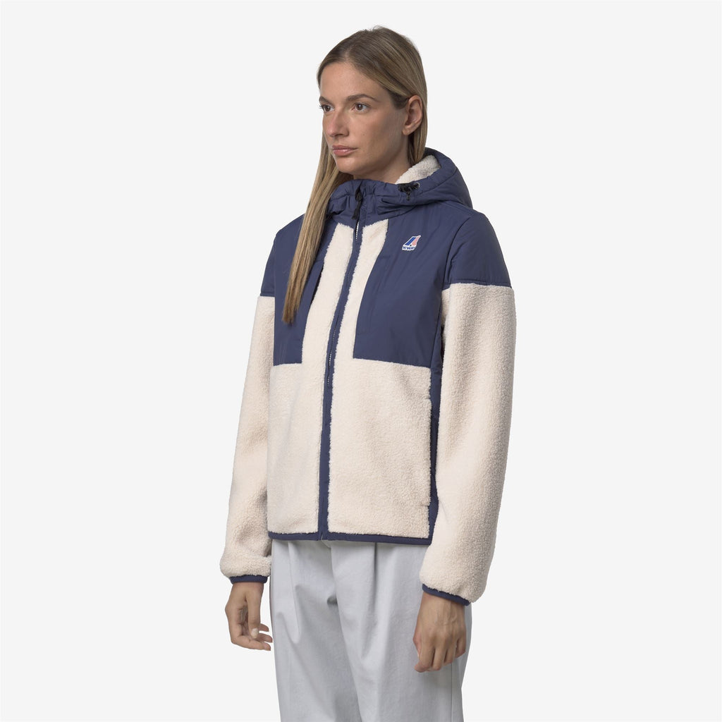 SAMSON 4.0 ORSETTO - Fleece - Hoodie Full Zip - Unisex - BLUE DEEP COBALT-ECRU