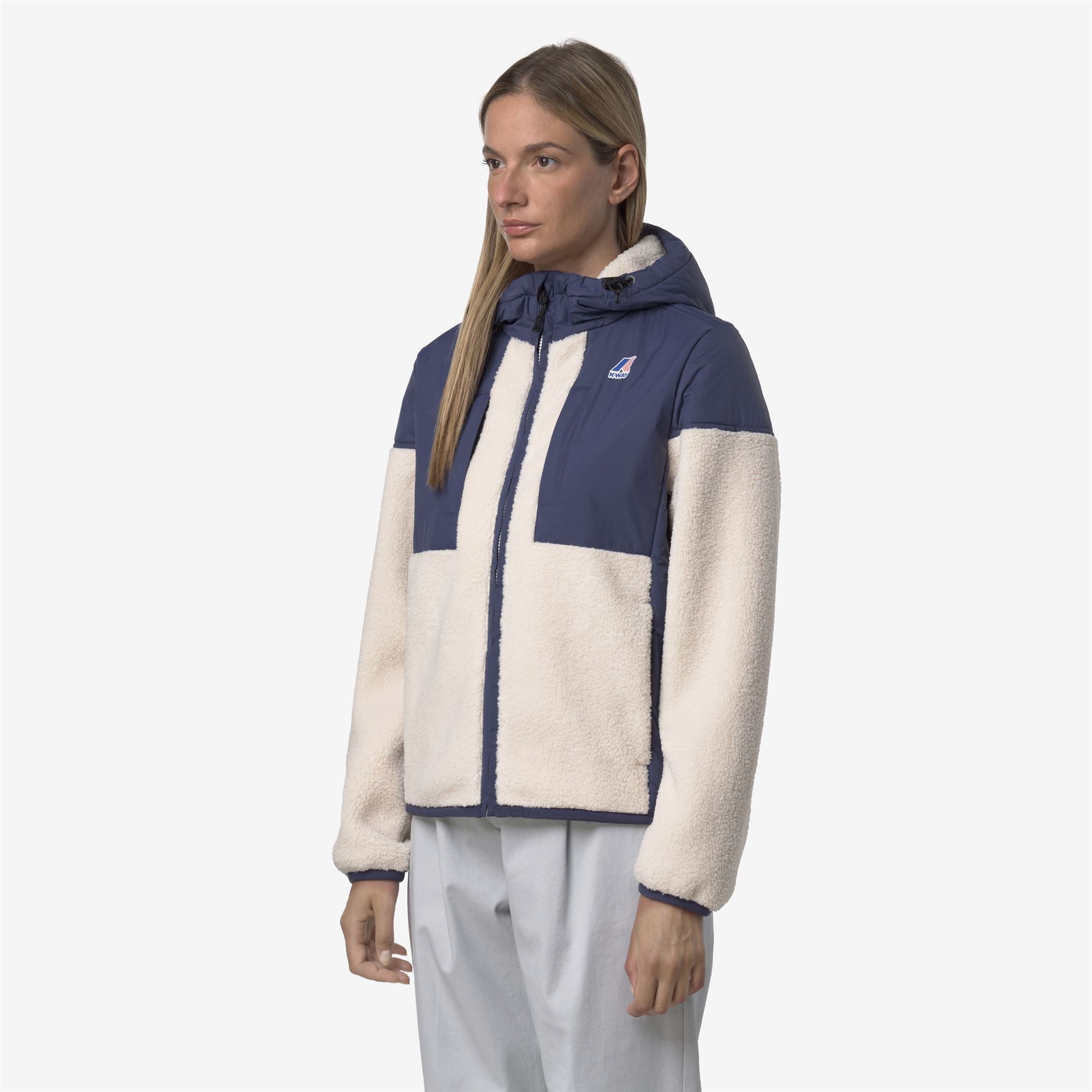 SAMSON 4.0 ORSETTO - Fleece - Hoodie Full Zip - Unisex - BLUE DEEP COBALT-ECRU