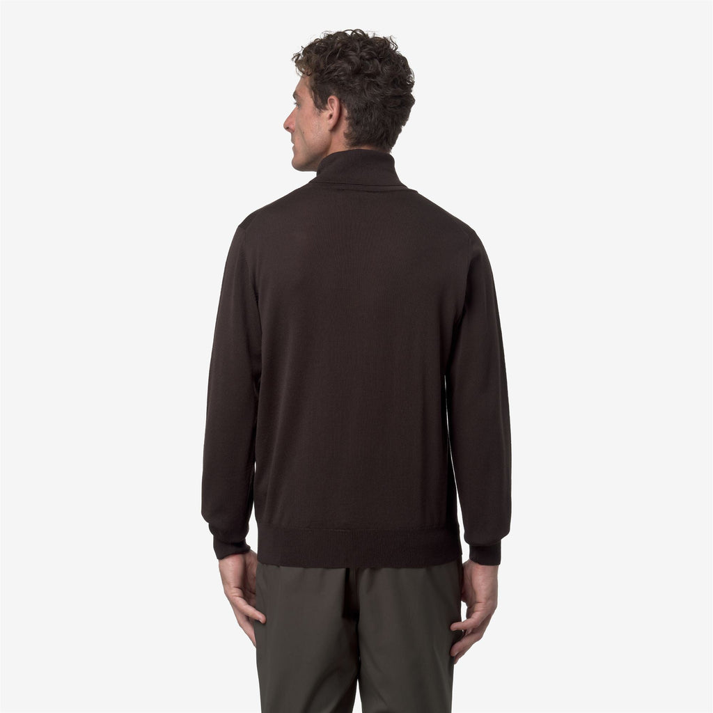 HENRY MERINO - KNITWEAR - Pull Over - Man - BLACK COFFEE