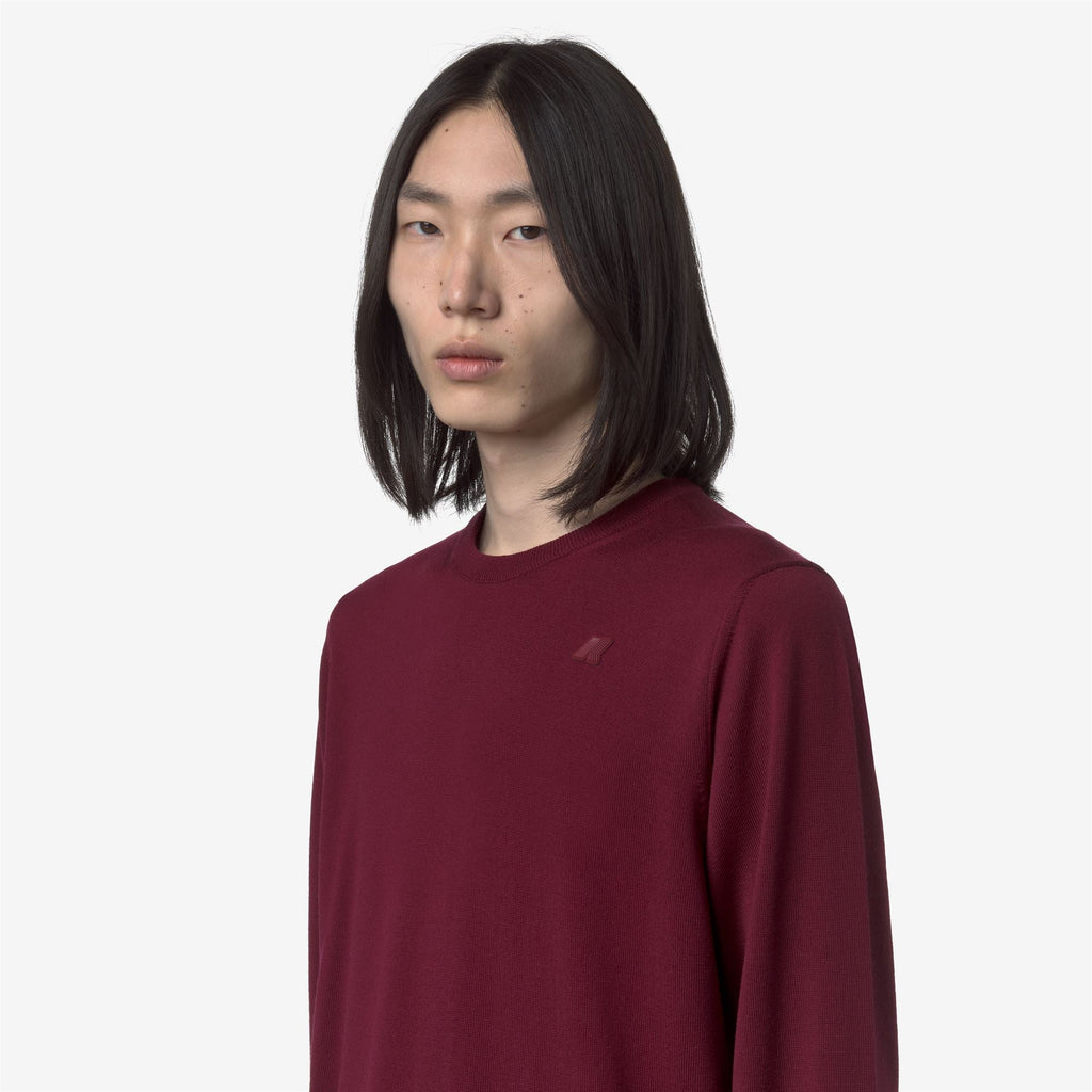 SEBASTIEN MERINO - KNITWEAR - Pull Over - Man - RED RODODENDRO