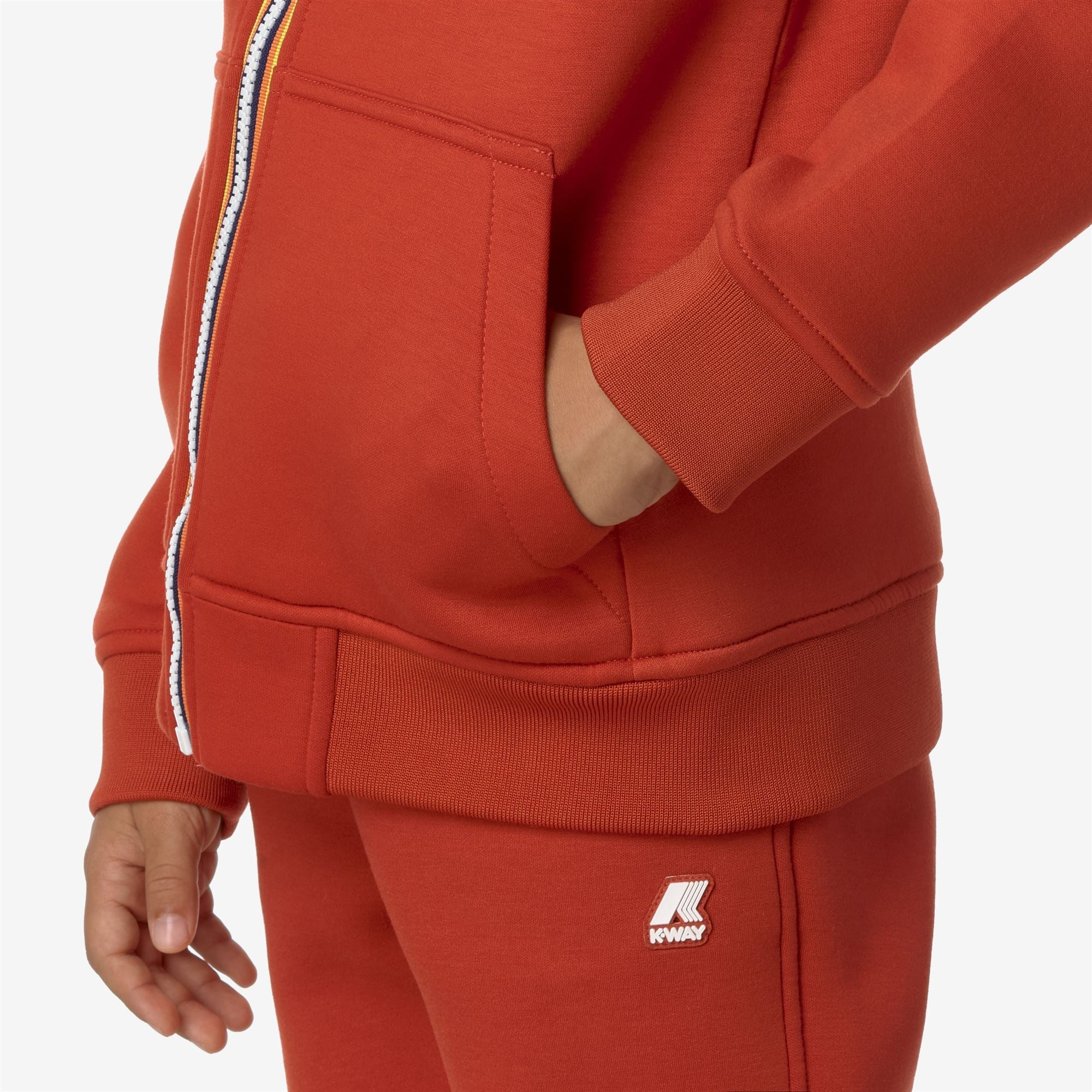 P. BERENGER SPACER - Fleece - Jacket - Boy - RED POMPEIAN