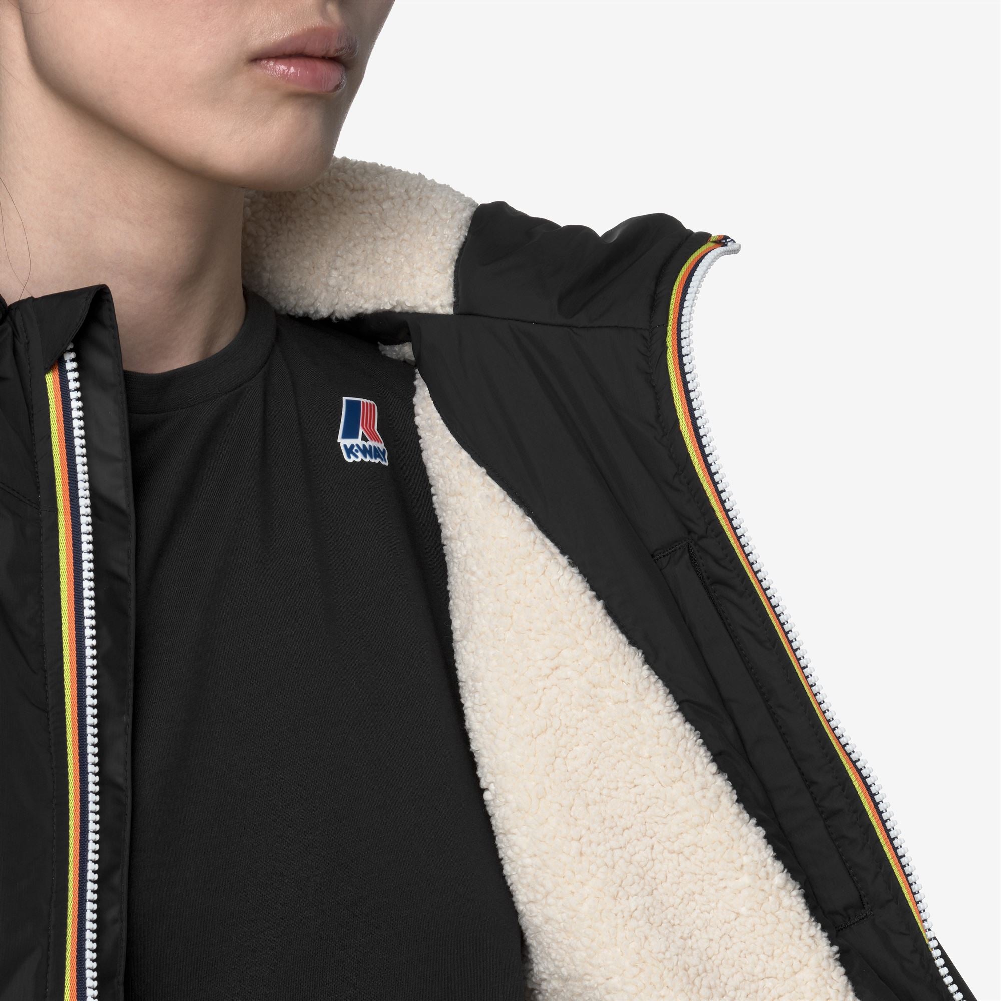 LE VRAI 4.0 ALBINE ORSETTO - Jackets - Short - Woman - BLACK PURE