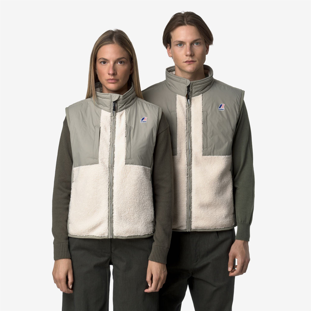 VITAL 4.0 ORSETTO - Fleece - Vest - Unisex - GREEN OAK-ECRU