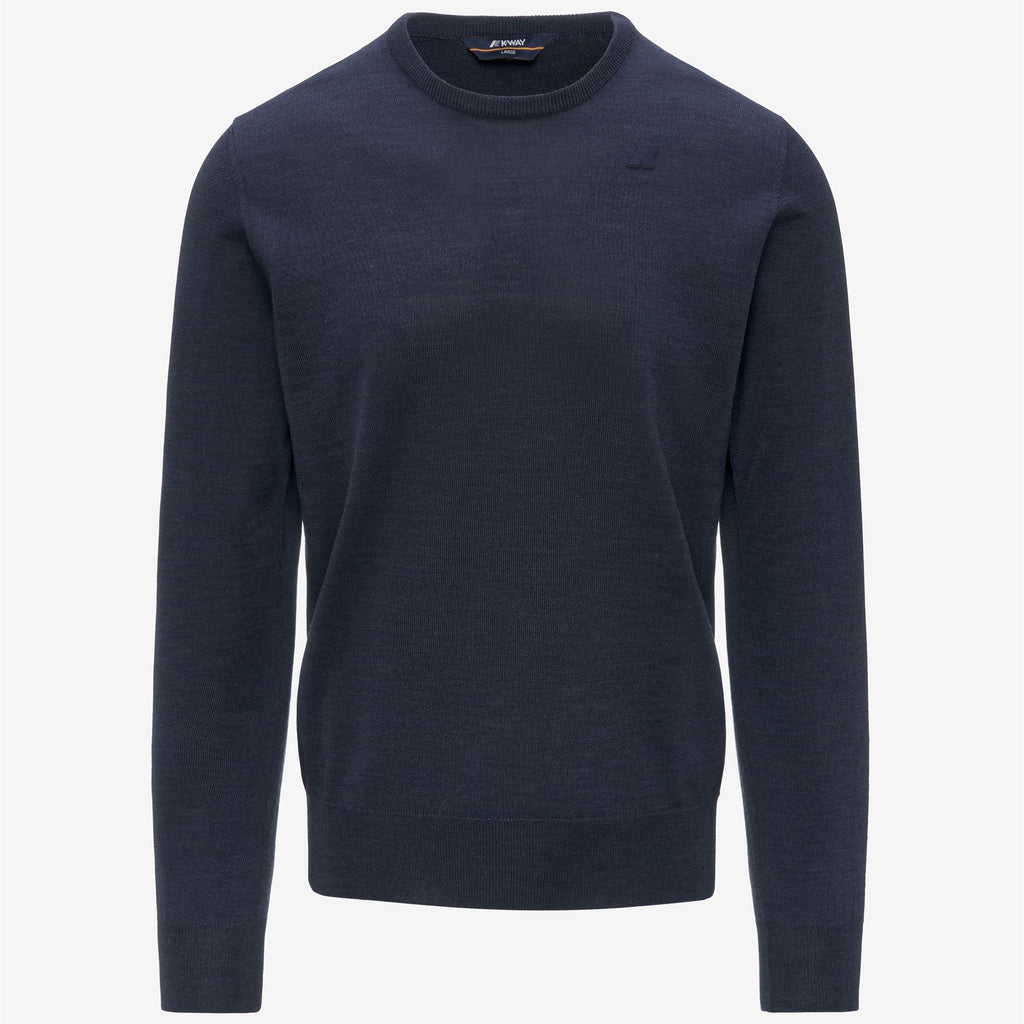 SEBASTIEN MERINO - KNITWEAR - Pull Over - Man - BLUE FADED MEL