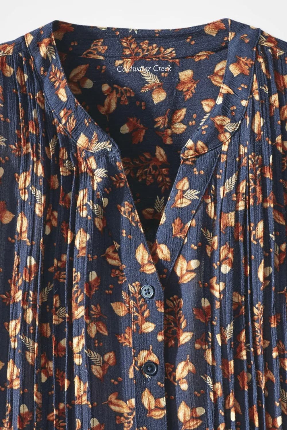 Autumn Moments 3/4 Sleeve Pintuck Tunic