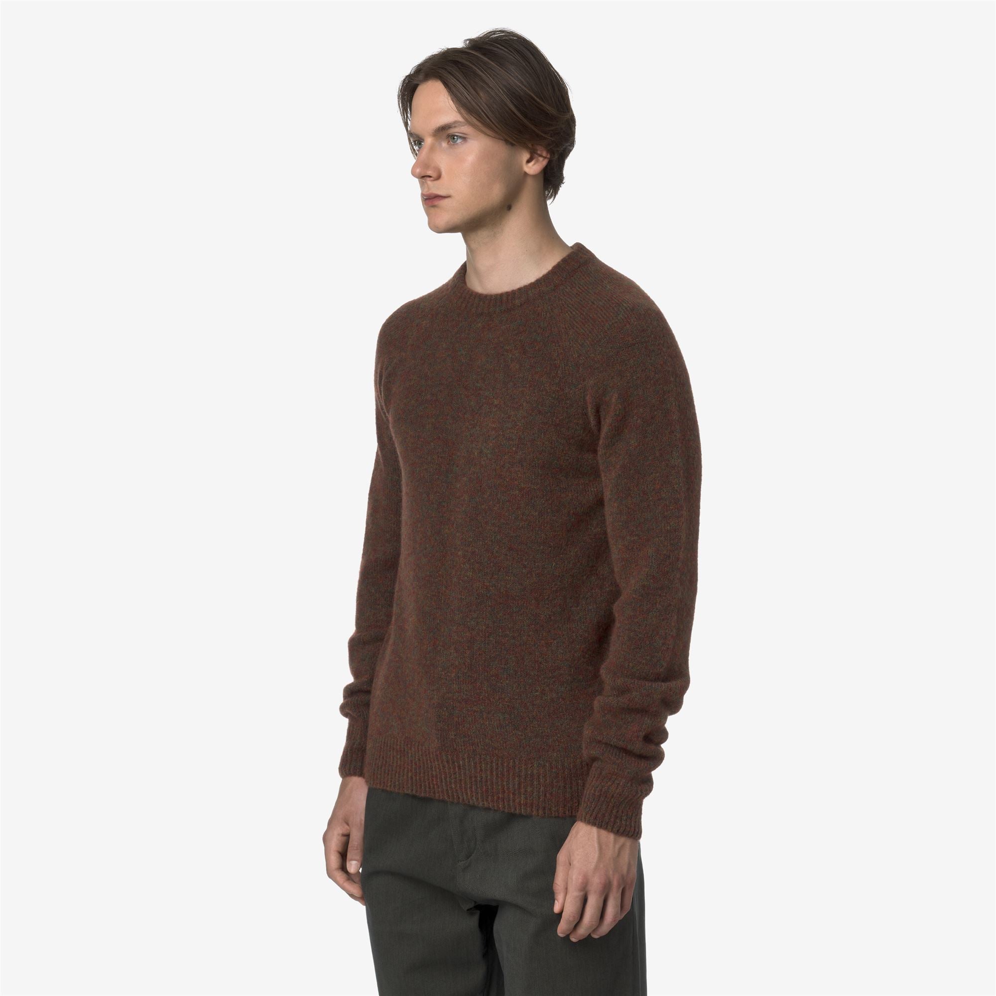 RENOULT - KNITWEAR - Pull Over - Man - BROWN COFFEE MIX