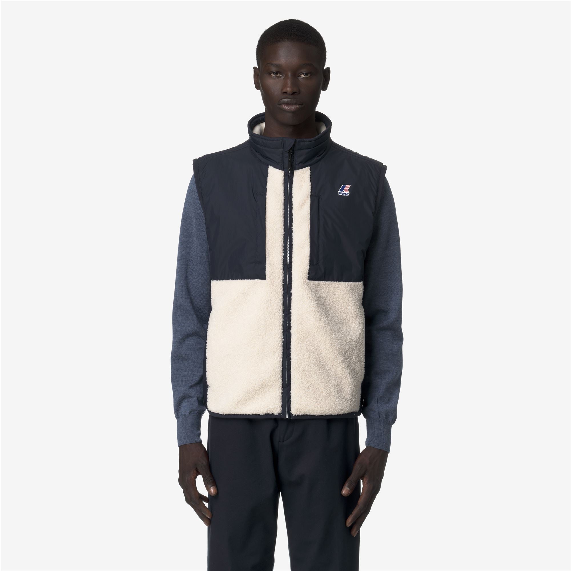 VITAL 4.0 ORSETTO - Fleece - Vest - Unisex - BLUE DEPTH-ECRU