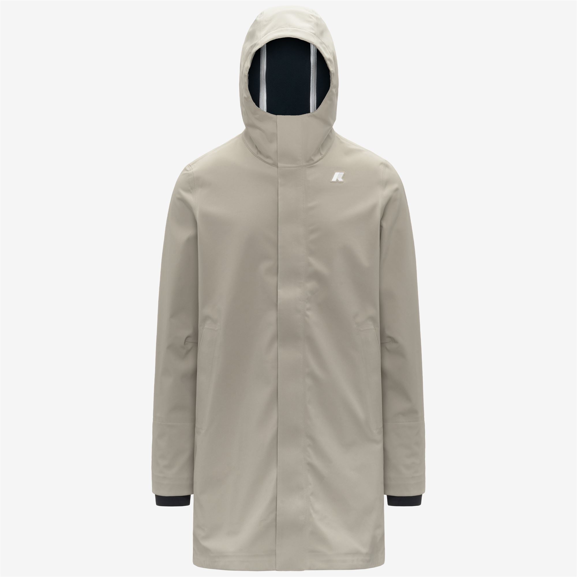 THOMAS BONDED - Jackets - Long - Man - BEIGE CASHMERE-BLUE DEPTH