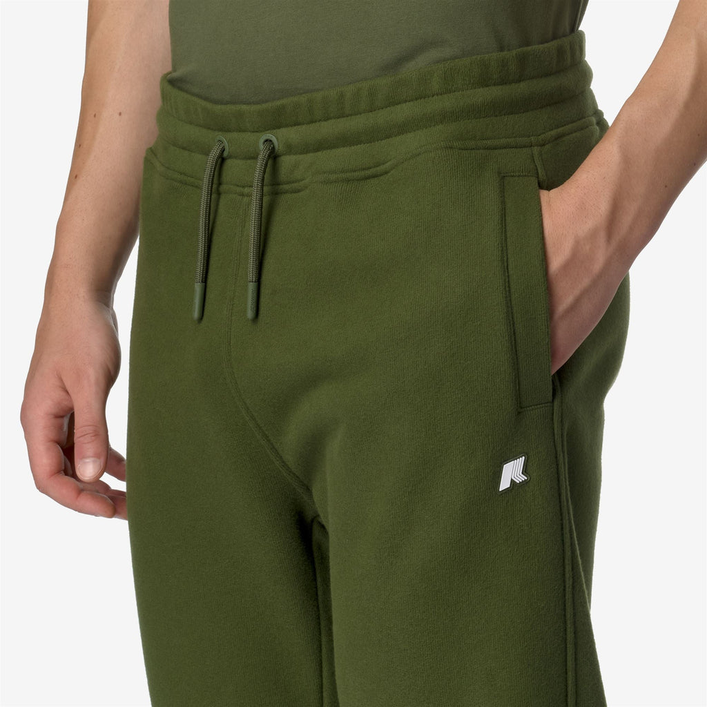 MICKYEL HEAVY FLEECE - Pants - Sport Trousers - Man - GREEN CYPRESS