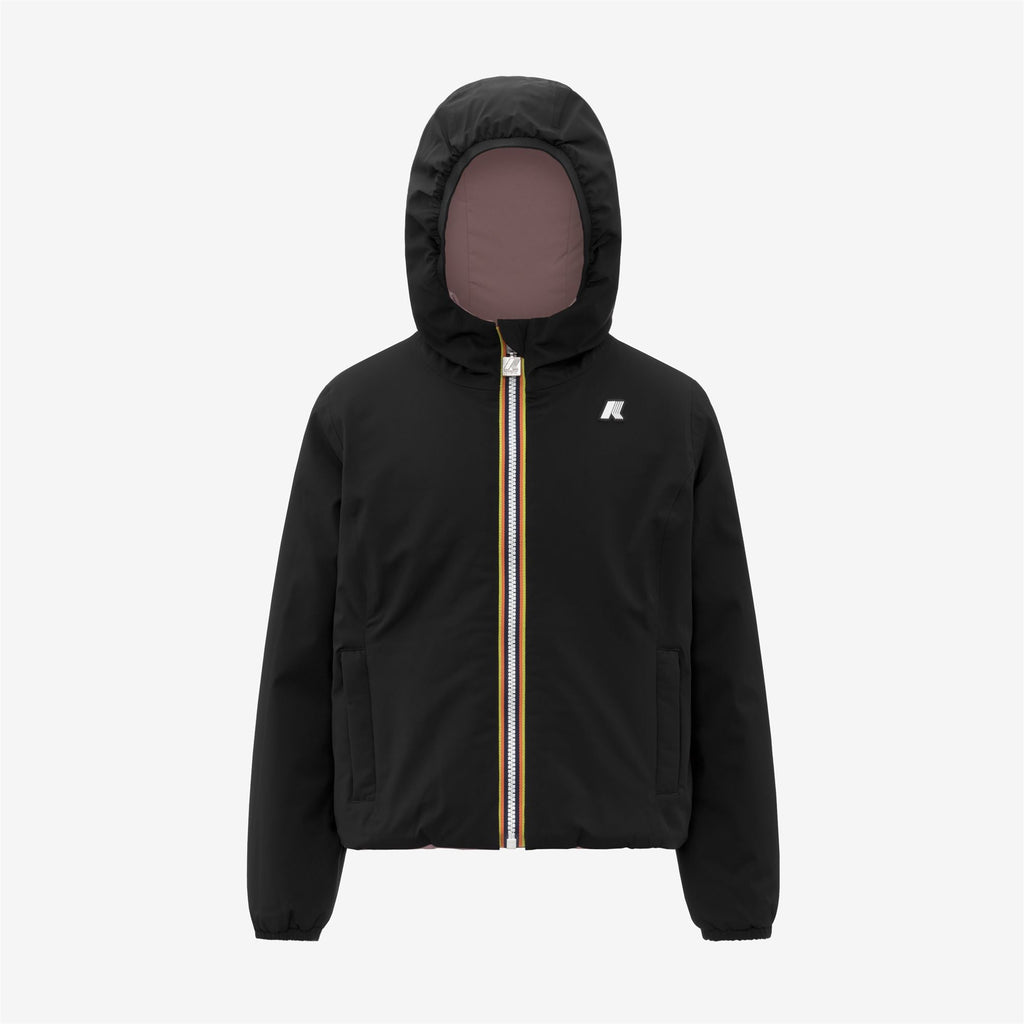 P. LILY ST WARM REVERSIBLE - Jackets - Short - Girl - BLACK PURE-ROSE PINKISH
