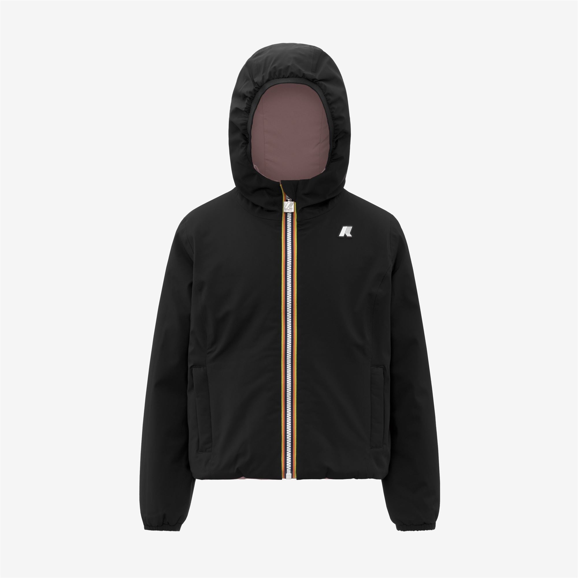 P. LILY ST WARM REVERSIBLE - Jackets - Short - Girl - BLACK PURE-ROSE PINKISH