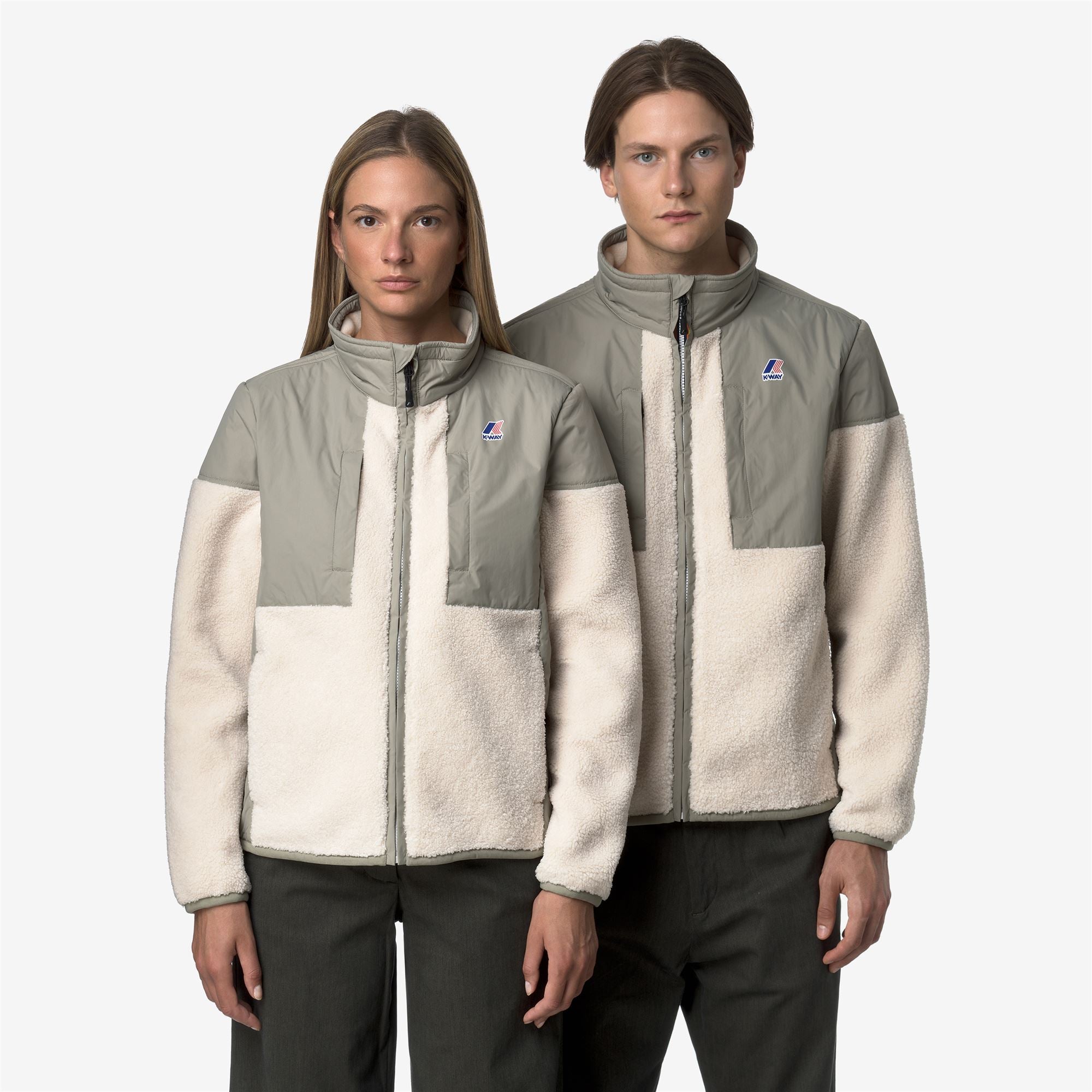 SIXTE 4.0 ORSETTO - Fleece - Jacket - Unisex - GREEN OAK-ECRU