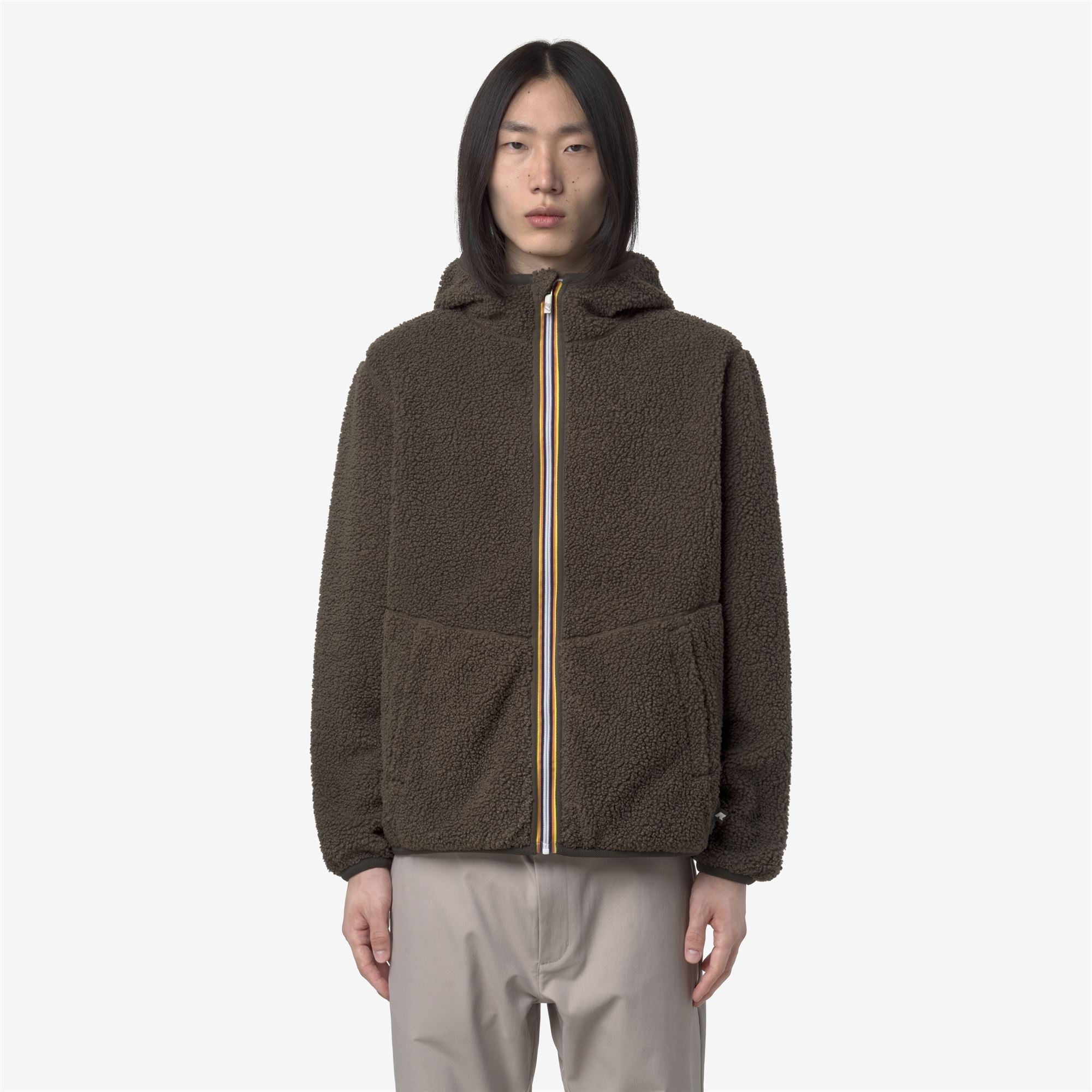 JACK SHERPA POLAR REVERSIBLE - Fleece - Jacket - Man - BLACK OLIVE COMBO