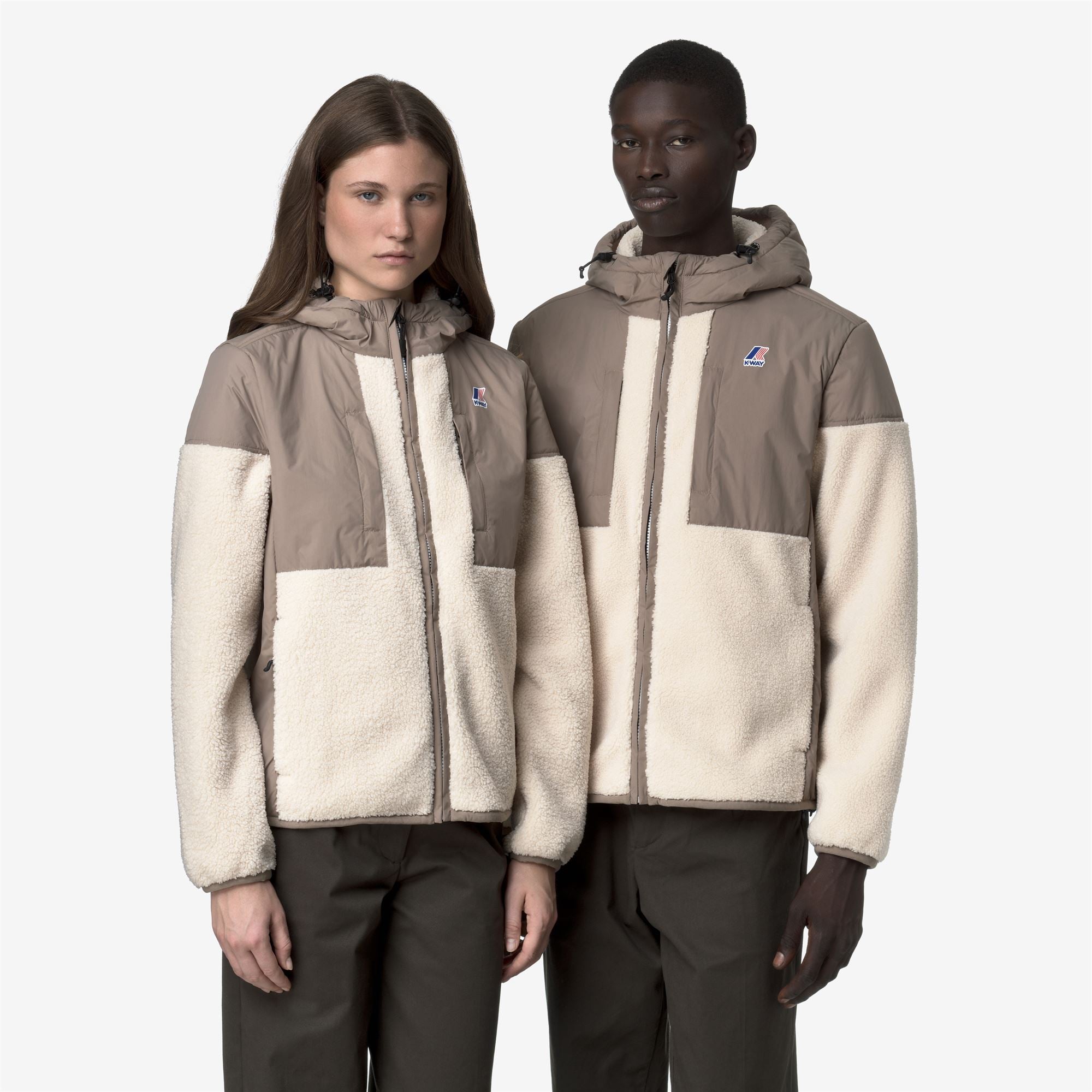 SAMSON 4.0 ORSETTO - Fleece - Hoodie Full Zip - Unisex - BEIGE TAUPE-ECRU