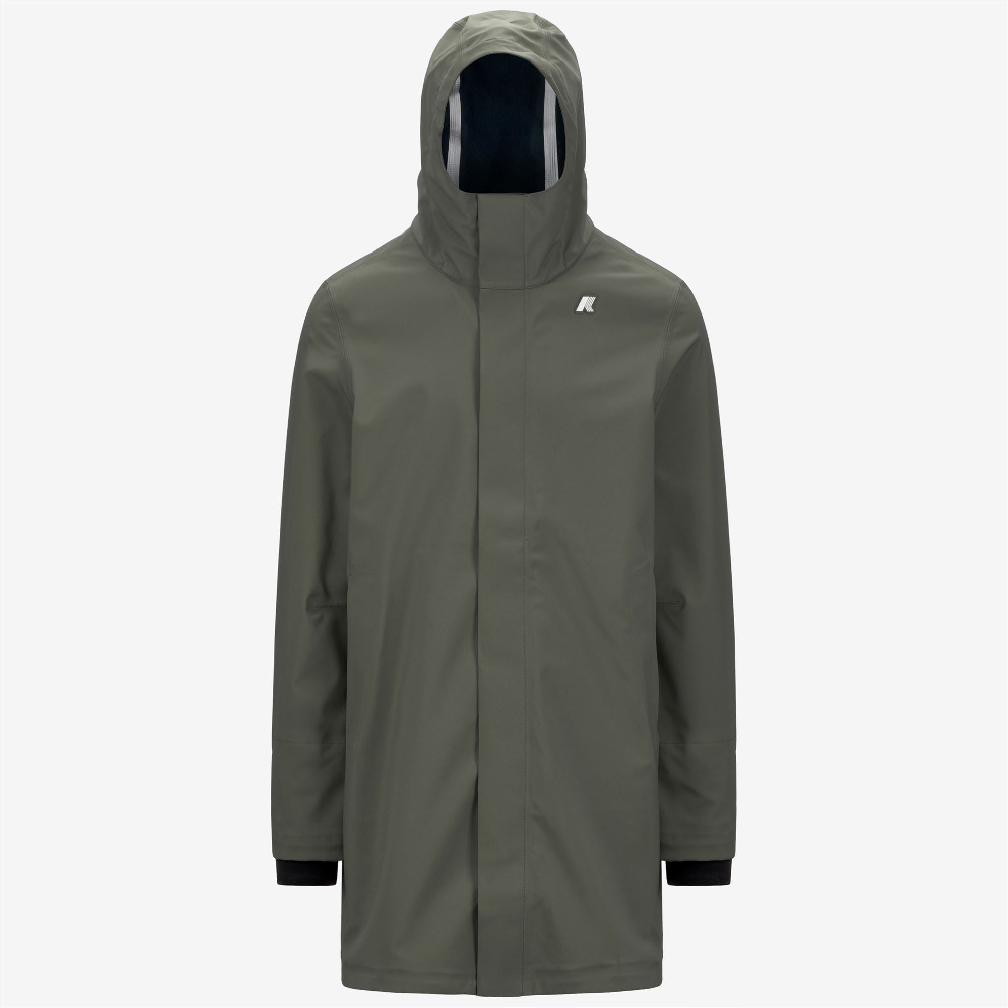 THOMAS BONDED - Jackets - Long - Man - GREEN BLACKISH-BLUE DEPTH