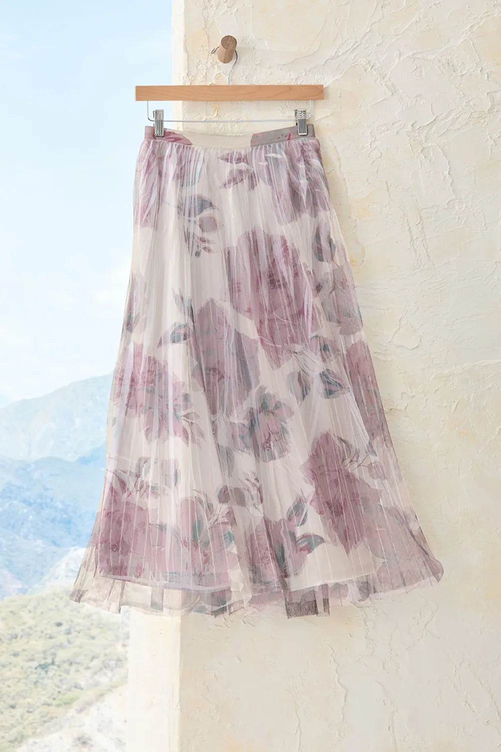 Abstract Muse Mesh Skirt