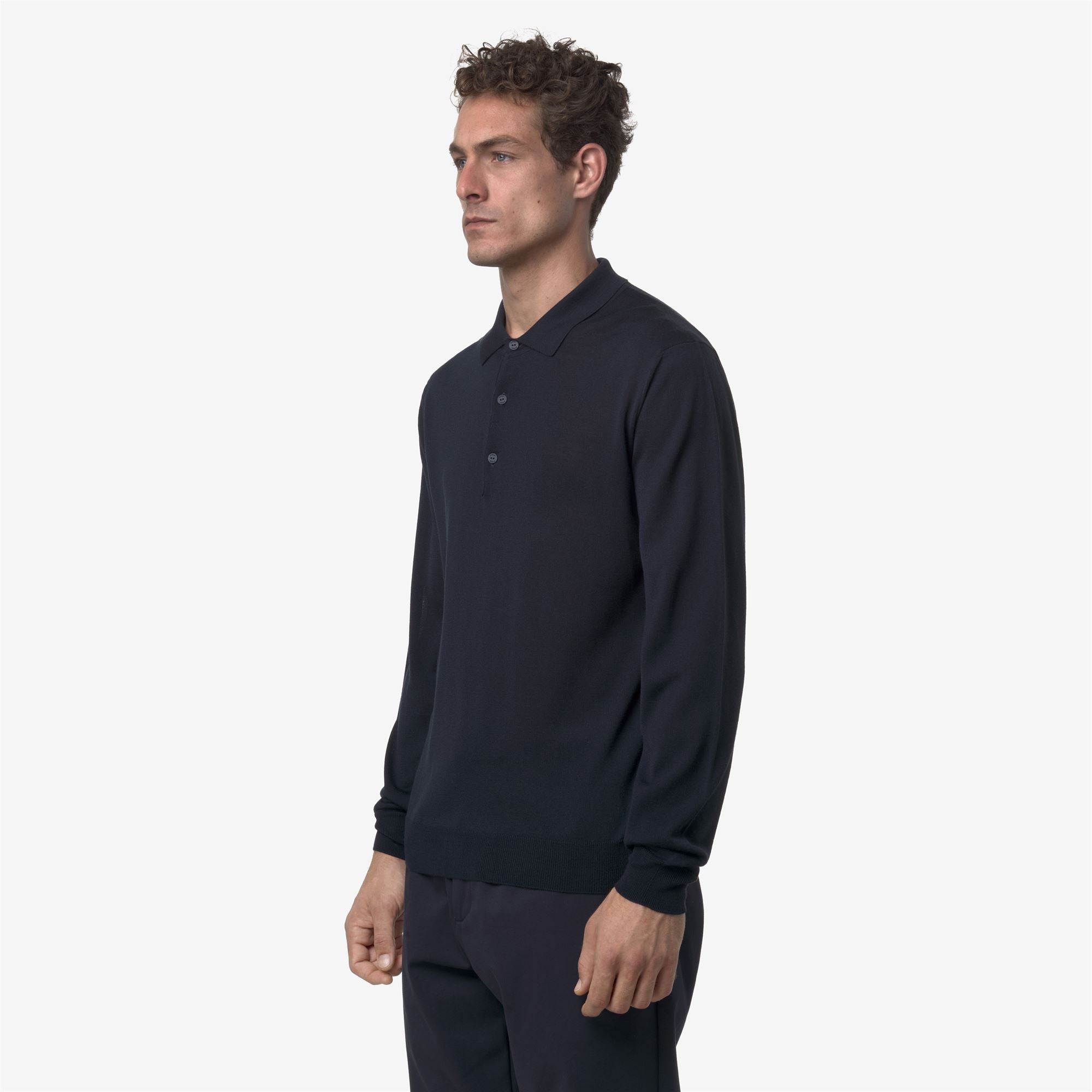 REY WOOL MERINO BLEND - KNITWEAR - Pull Over - Man - BLUE DEPTH