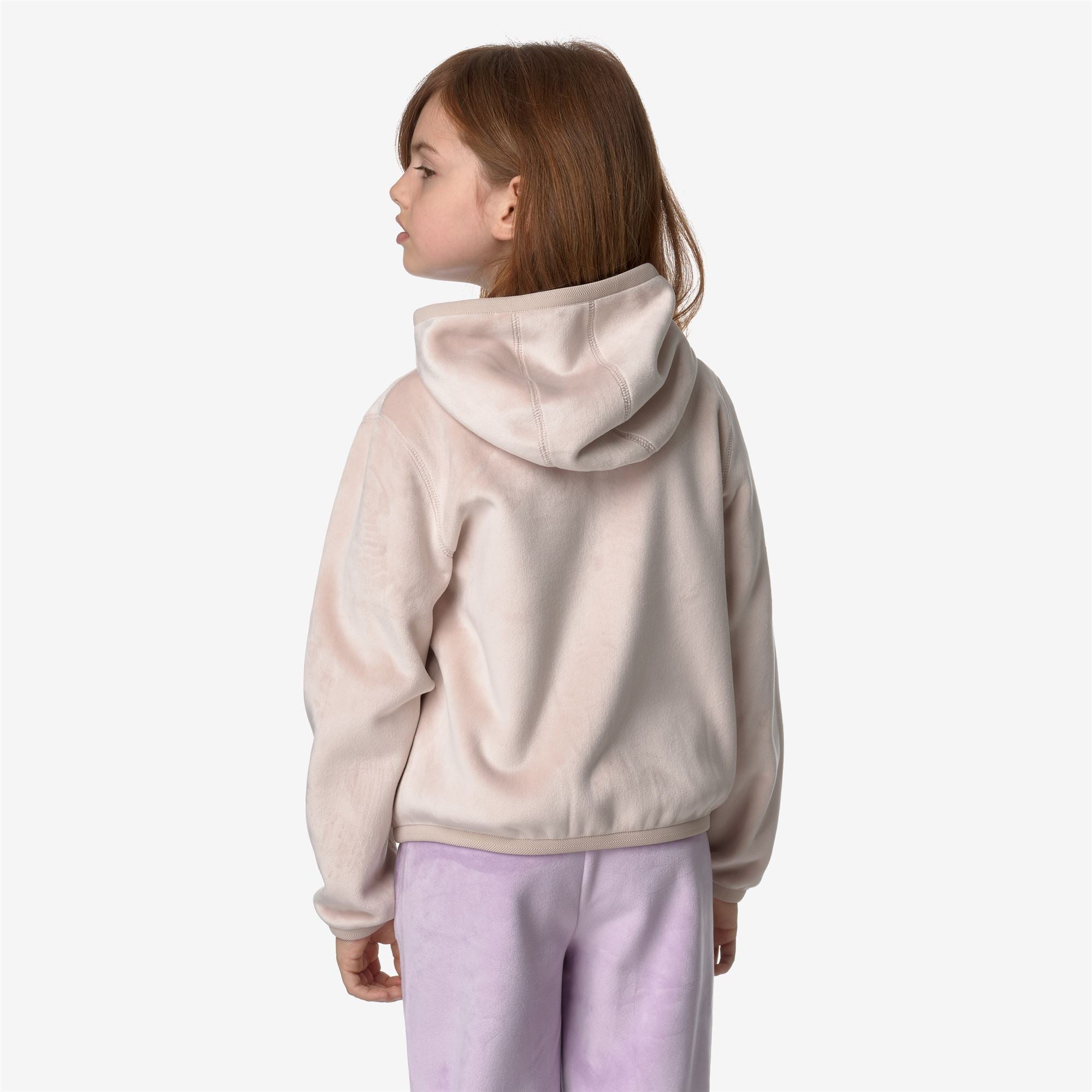 P. LILY VELOUR POLAR REVERSIBLE - Fleece - Jacket - Girl - PINK TINT-PINK TINT
