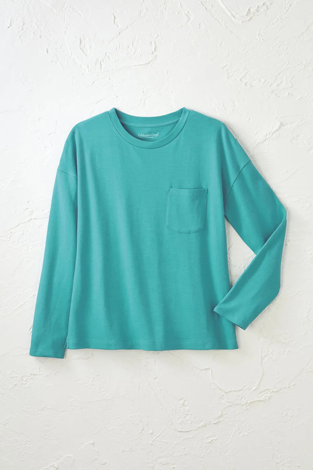 #BestCottonTM Long Sleeve Boxy Pocket Tee
