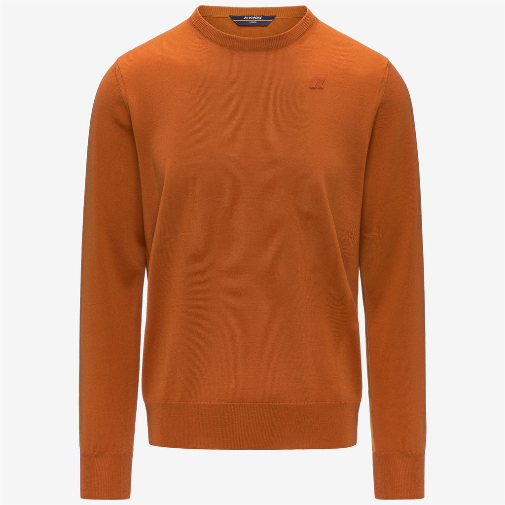SEBASTIEN MERINO - KNITWEAR - Pull Over - Man - ORANGE RUST