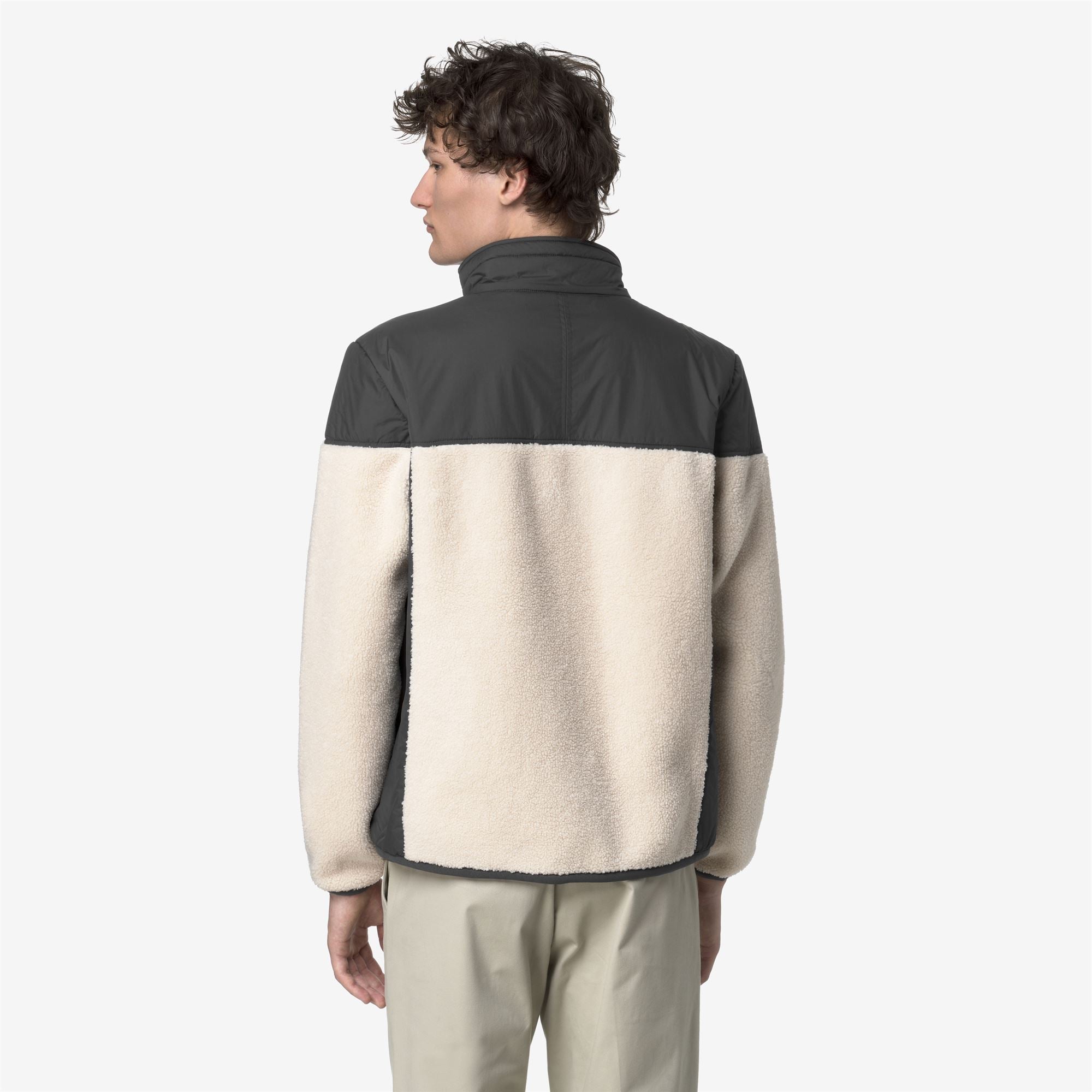 SIXTE 4.0 ORSETTO - Fleece - Jacket - Unisex - GREY SHADOW DK-ECRU
