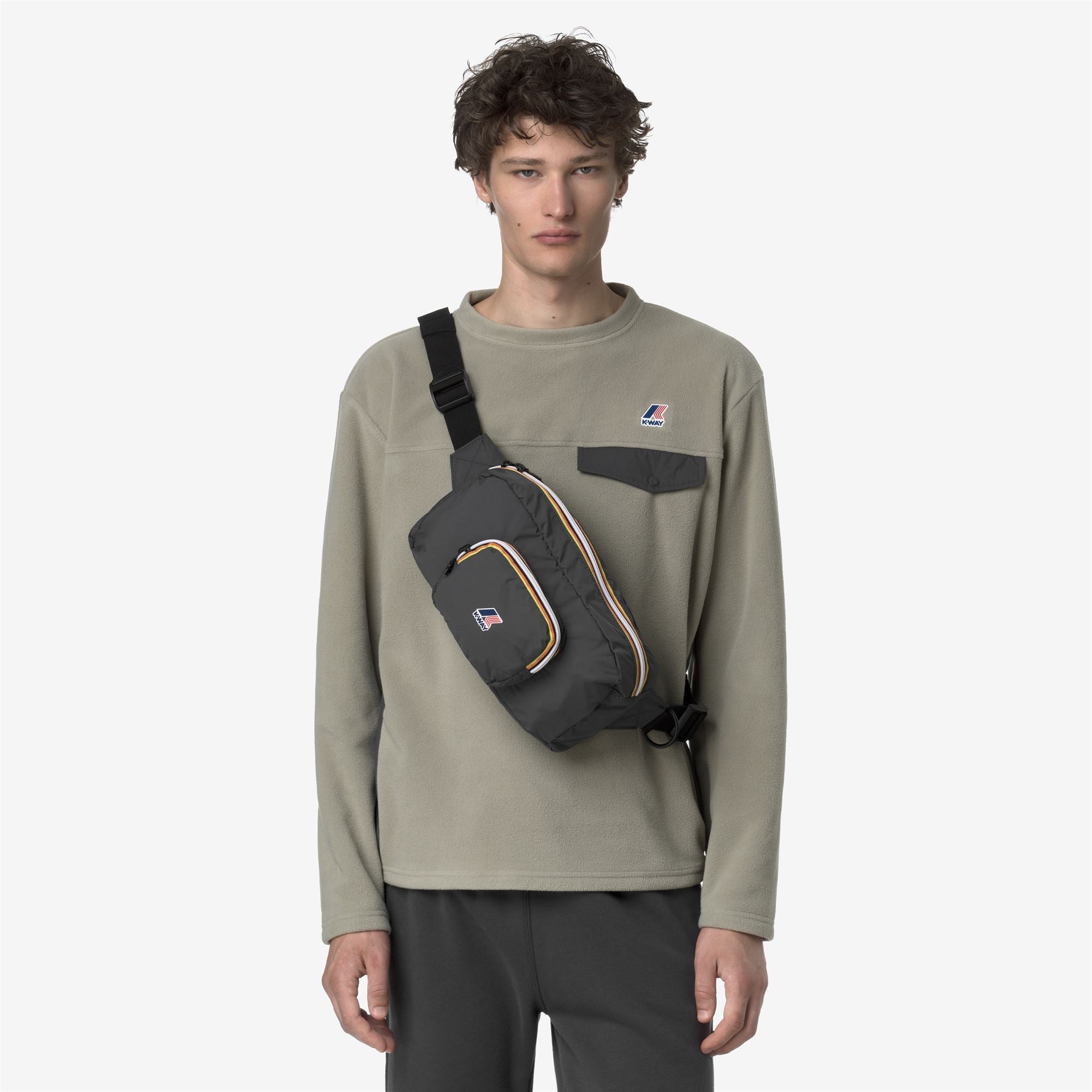 LE VRAI 4.0 SYLVAIN - Bags - Waist Bag - Unisex - GREY SHADOW DK