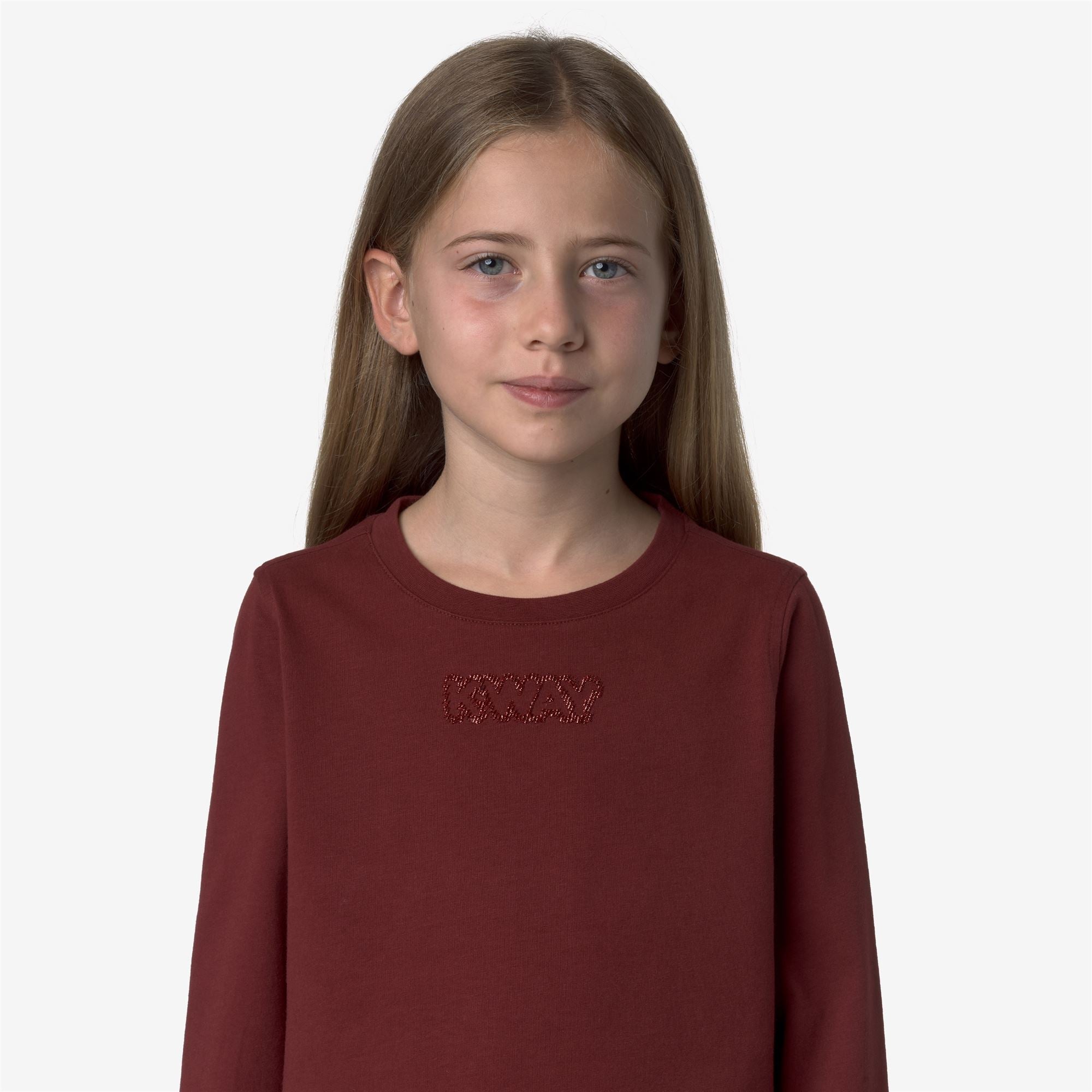 P. ELMERINE SHINY LETTERING PEACH - T-ShirtsTop - T-Shirt - Girl - RED SYRAH