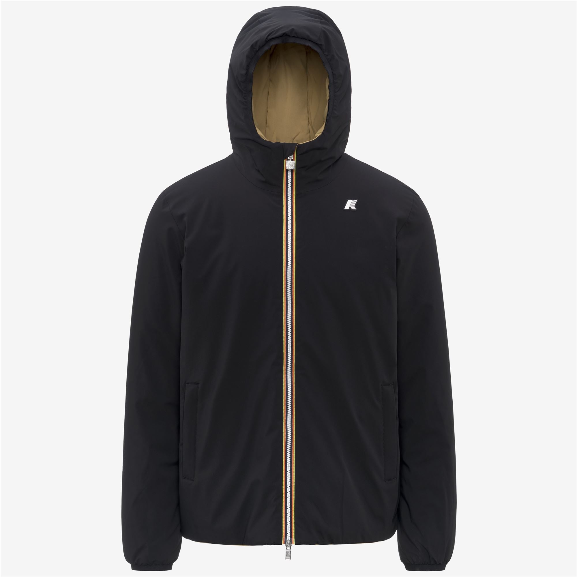 JACK ST WARM REVERSIBLE - Jackets - Short - Man - BLACK PURE-BEIGE SEED