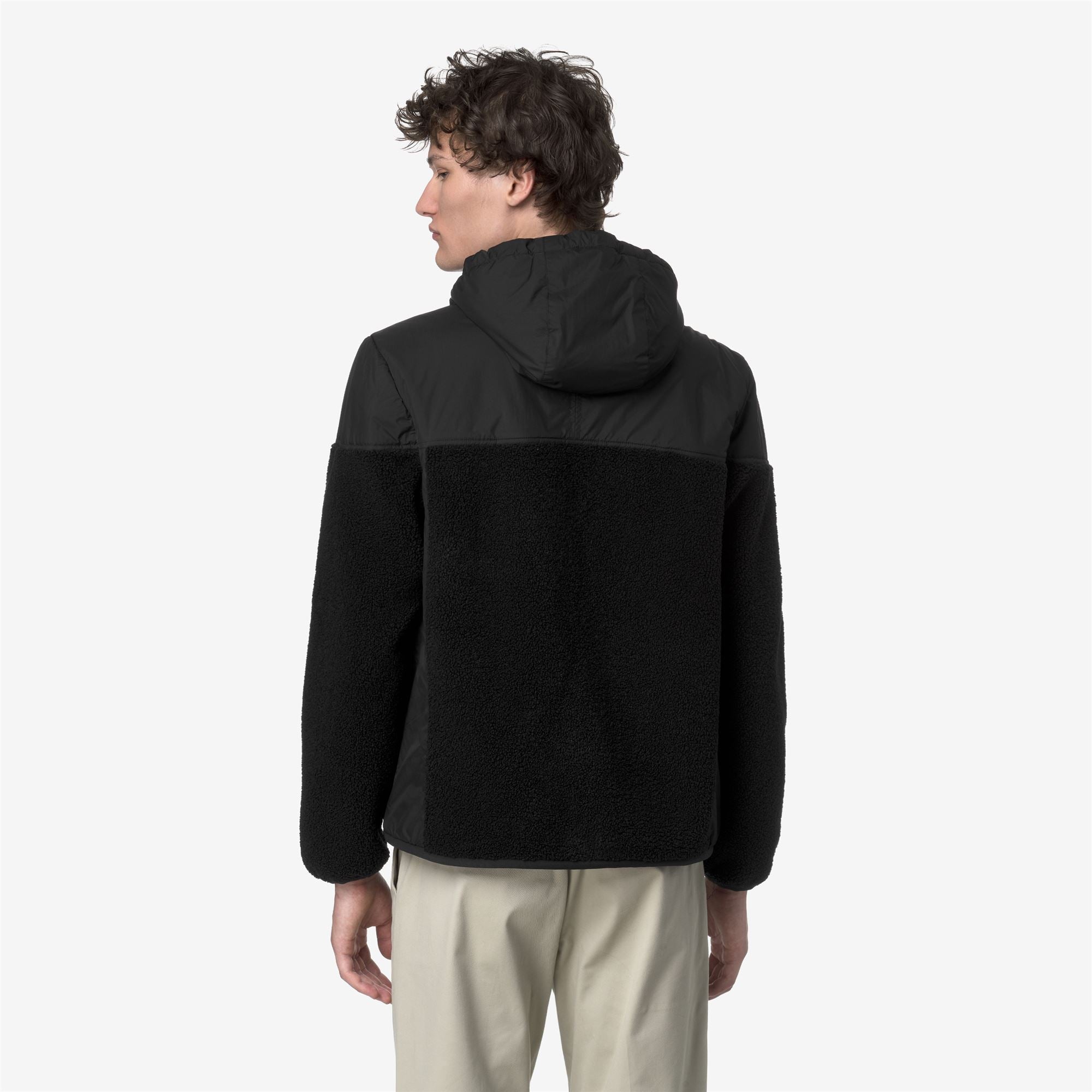 SAMSON 4.0 ORSETTO - Fleece - Hoodie Full Zip - Unisex - BLACK PURE
