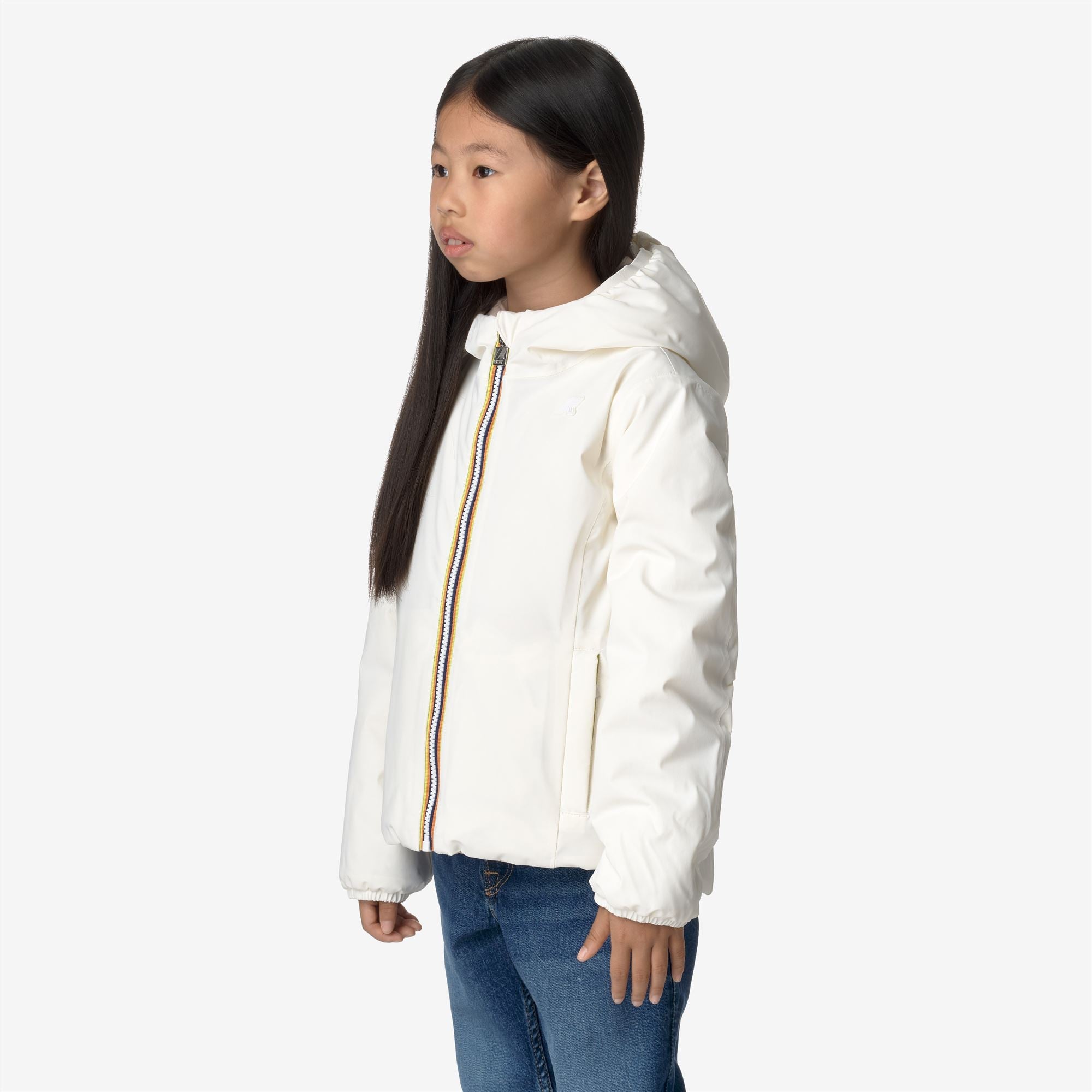 P. LILY ST WARM REVERSIBLE - Jackets - Short - Girl - WHITE G-PINK T