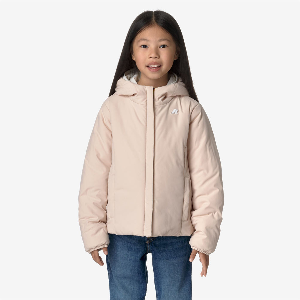 P. LILY ST WARM REVERSIBLE - Jackets - Short - Girl - WHITE G-PINK T